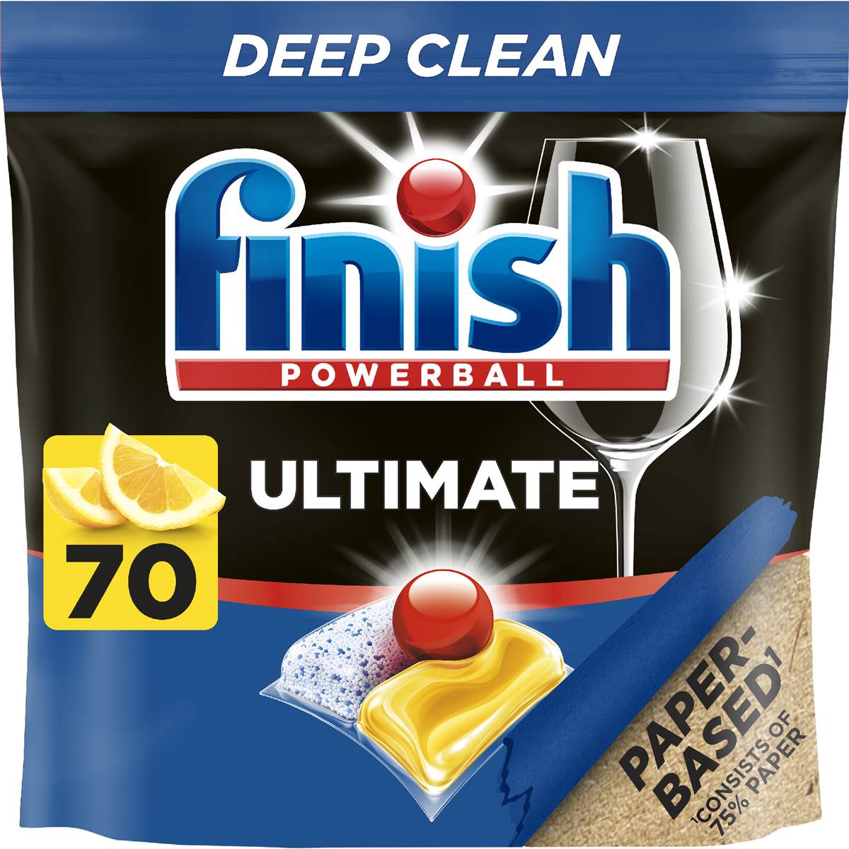 Finish Ultimate Dishwashing Tablets Lemon 70 pack