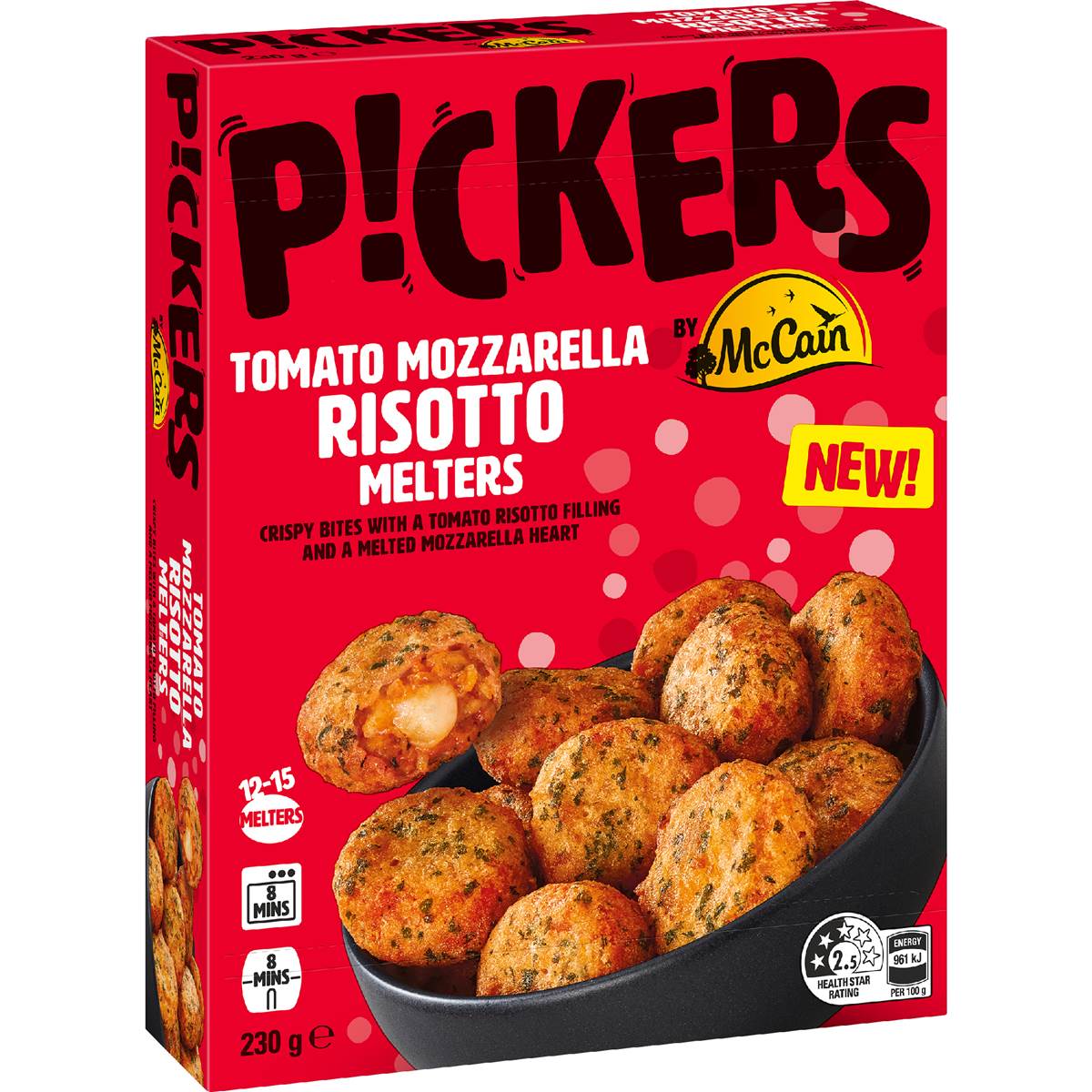 McCain Pickers Tomato Mozzarella Rissotto Melters 230g