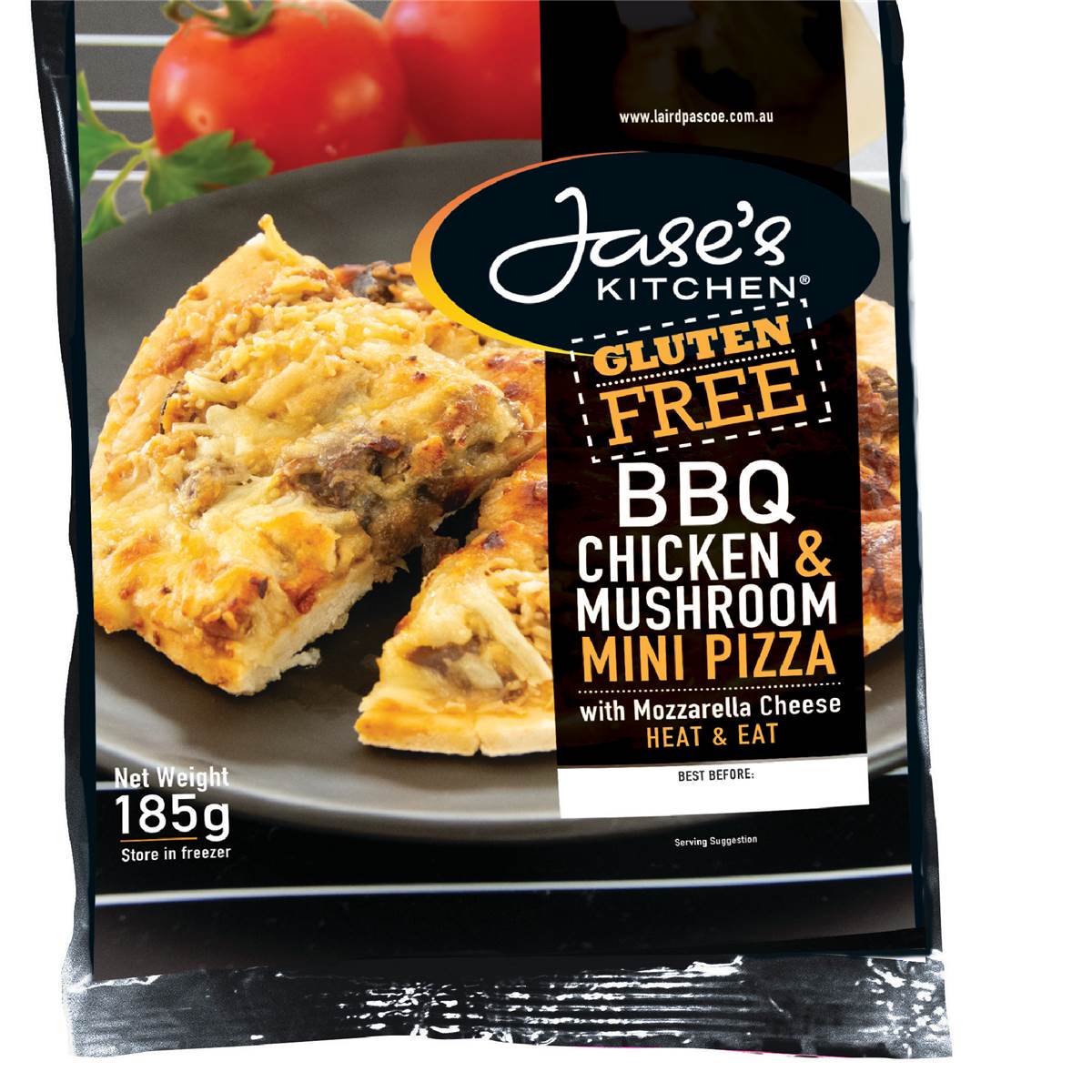 Jase's Kitchen Gluten Free Mini Pizza BBQ Chicken & Mushroom