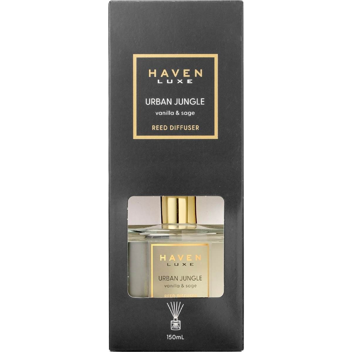 Haven Luxe Reed Diffuser Urban Jungle Vanilla & Sage