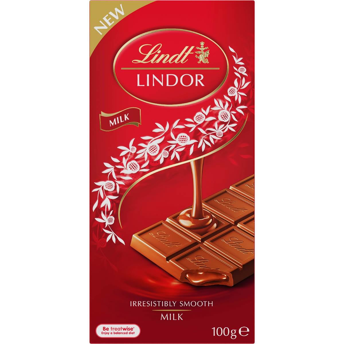 Lindt Lindor Milk Chocolate Block 100g
