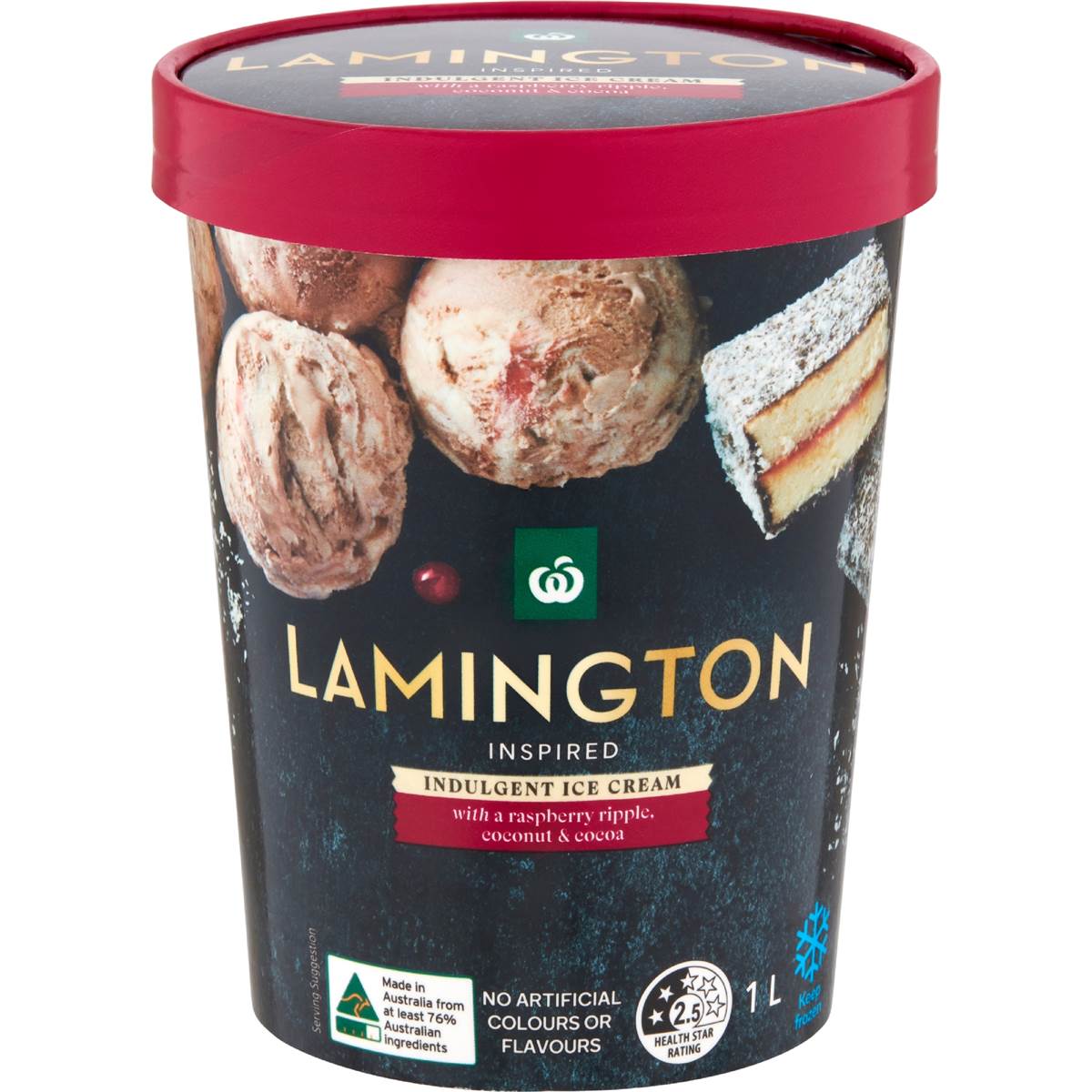 Woolworths Ice Cream Lamington