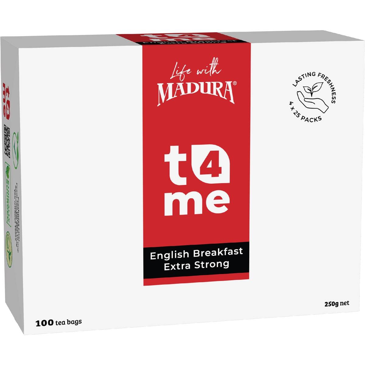 T4Me English Breakfast Extra Strong Tea Bags