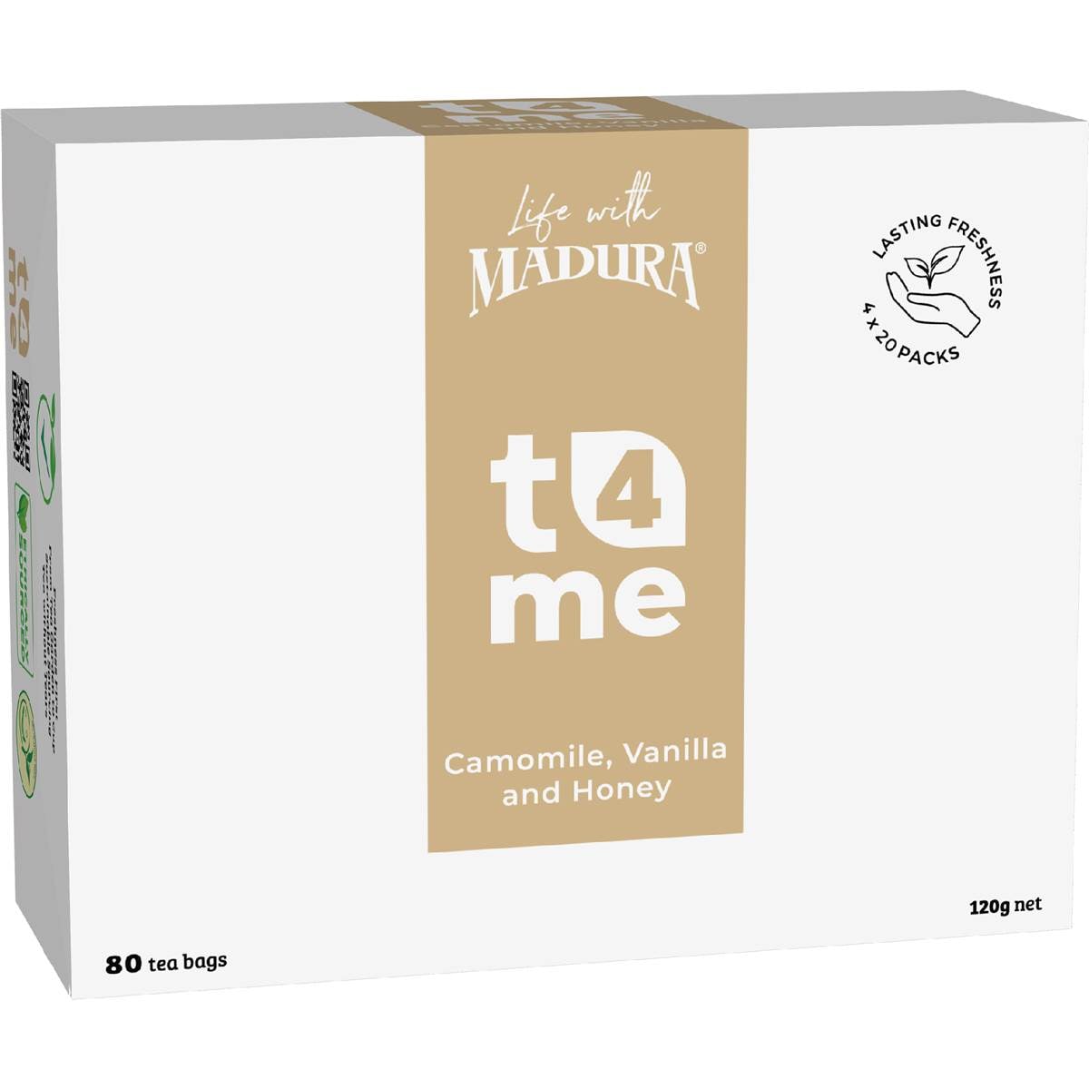T4Me Camomile Vanilla & Honey Tea Bags