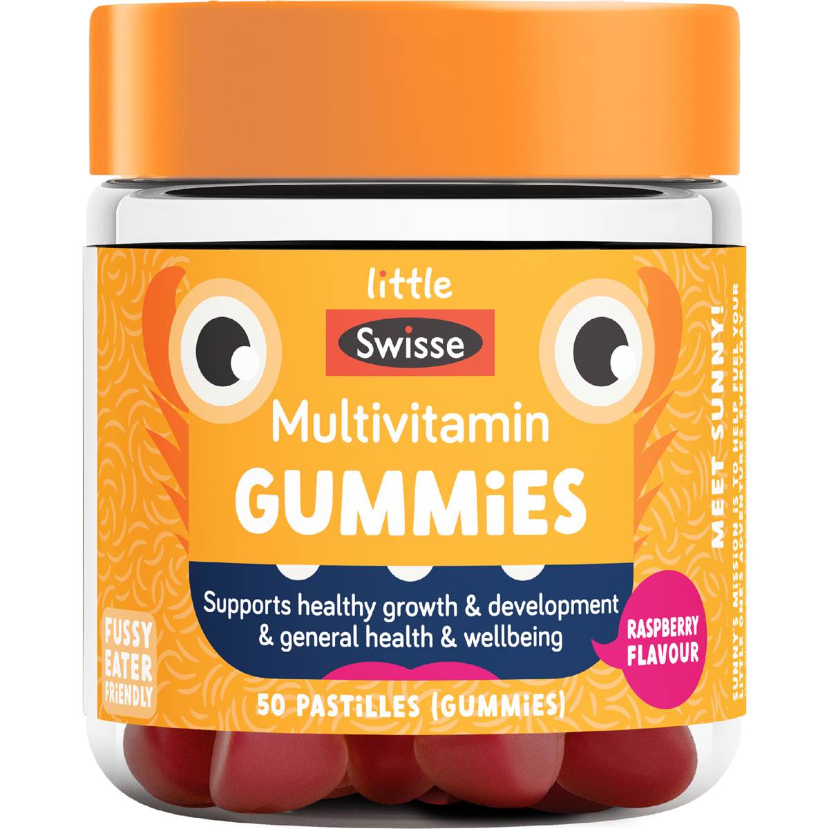 Little Swisse Multivitamin Gummies Raspberry 50 pack