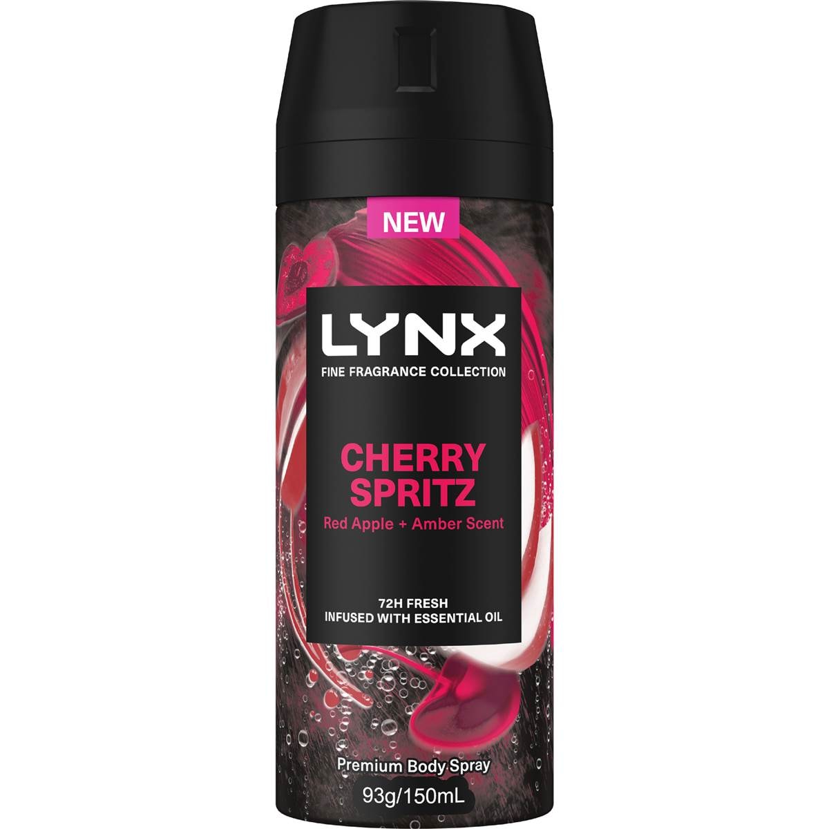 LYNX Fine Fragrance Collection Body Spray Cherry Spritz 72h 150mL