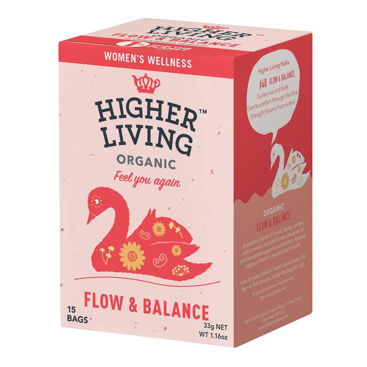 Higher Living Women's Wellness Flow & Balance Tea Bags