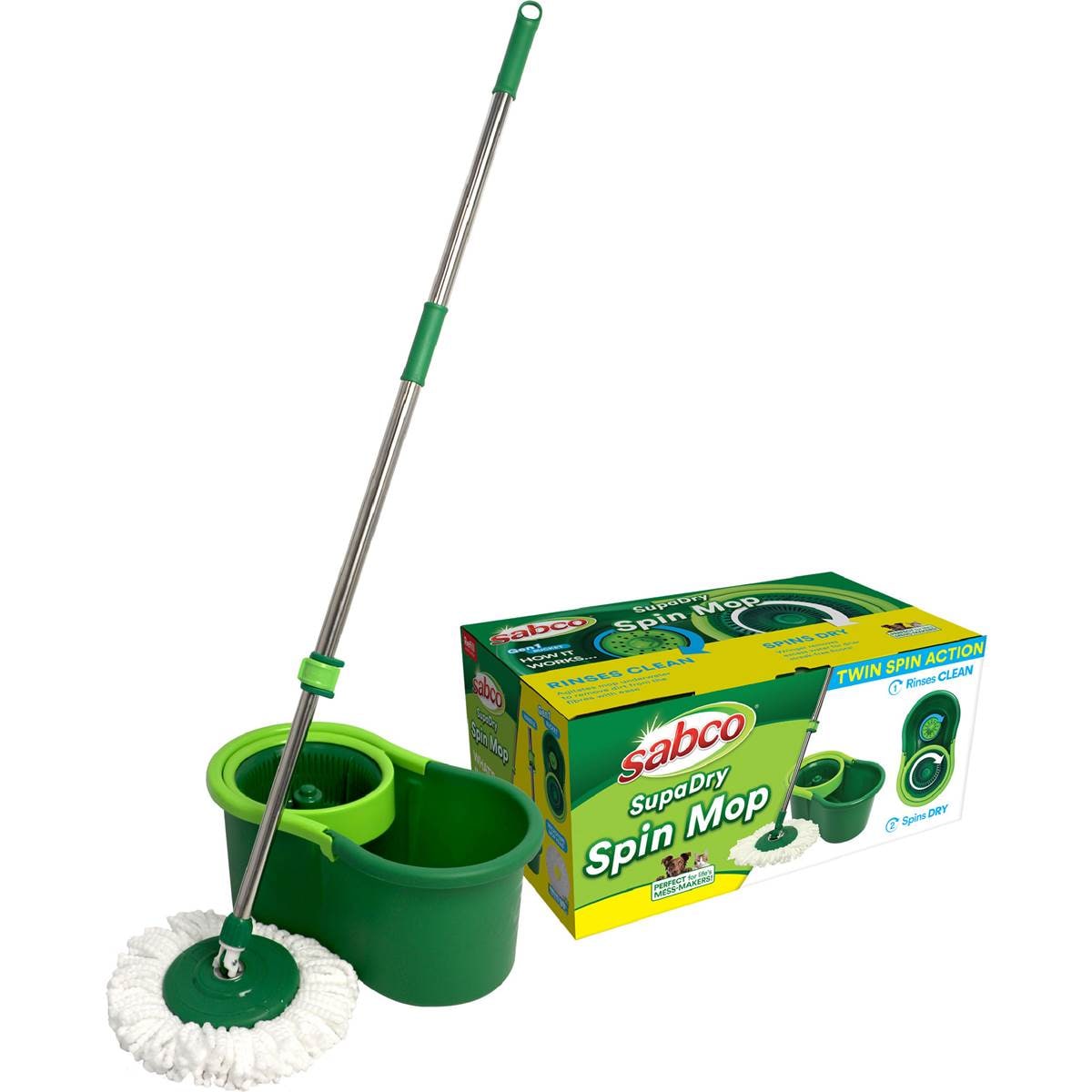 Sabco SupaDry Spin Mop Bucket Set