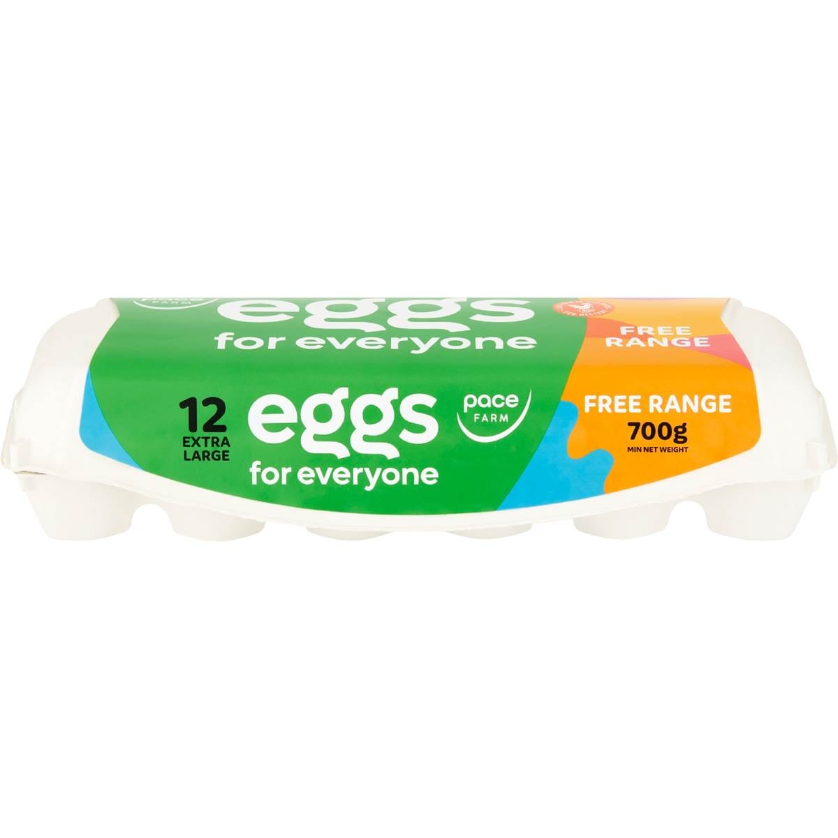 Pace Farm 12 For Everyone Extra Large Free Range Eggs 700g