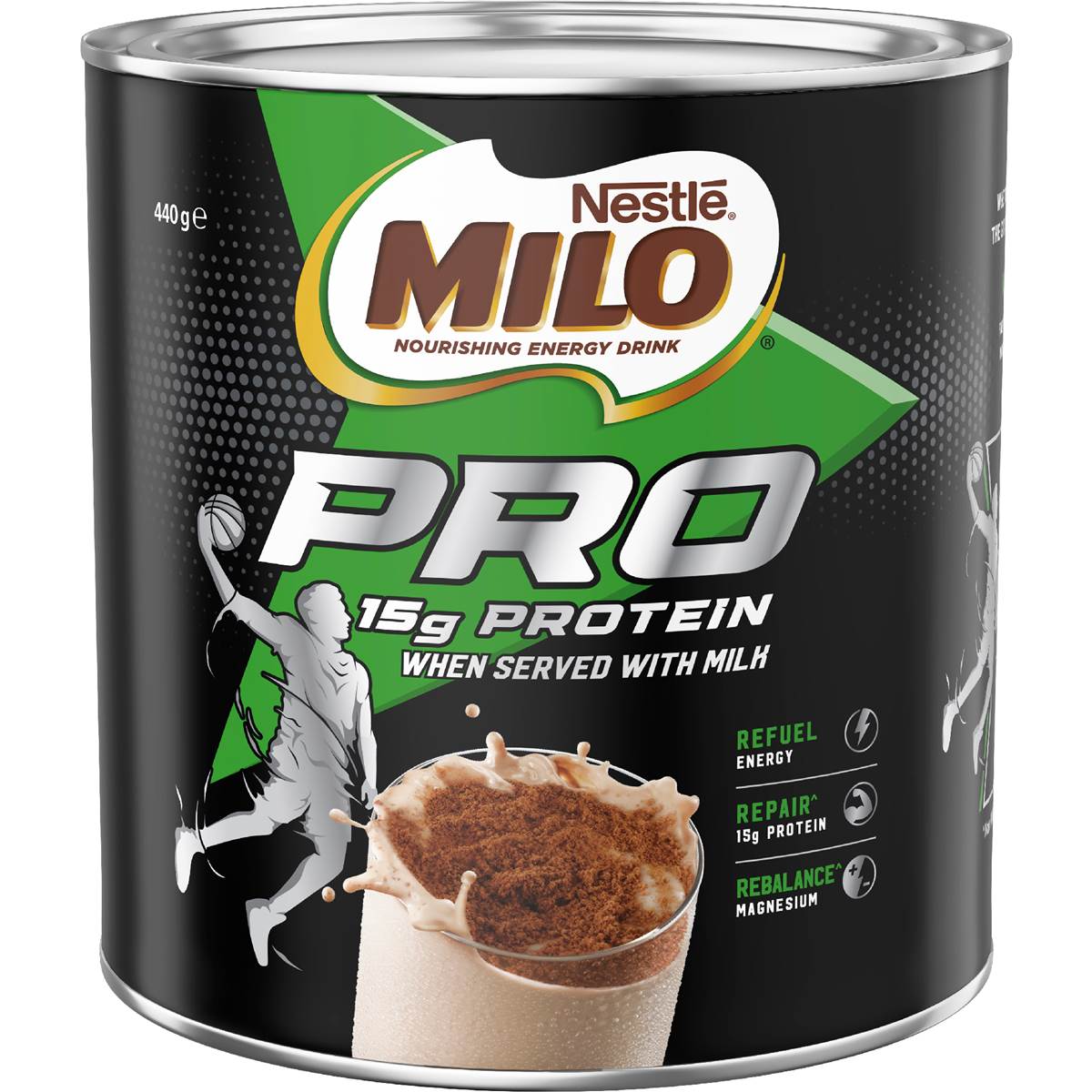 Milo Protein Chocolate Malt Powder Hot or Cold Drink