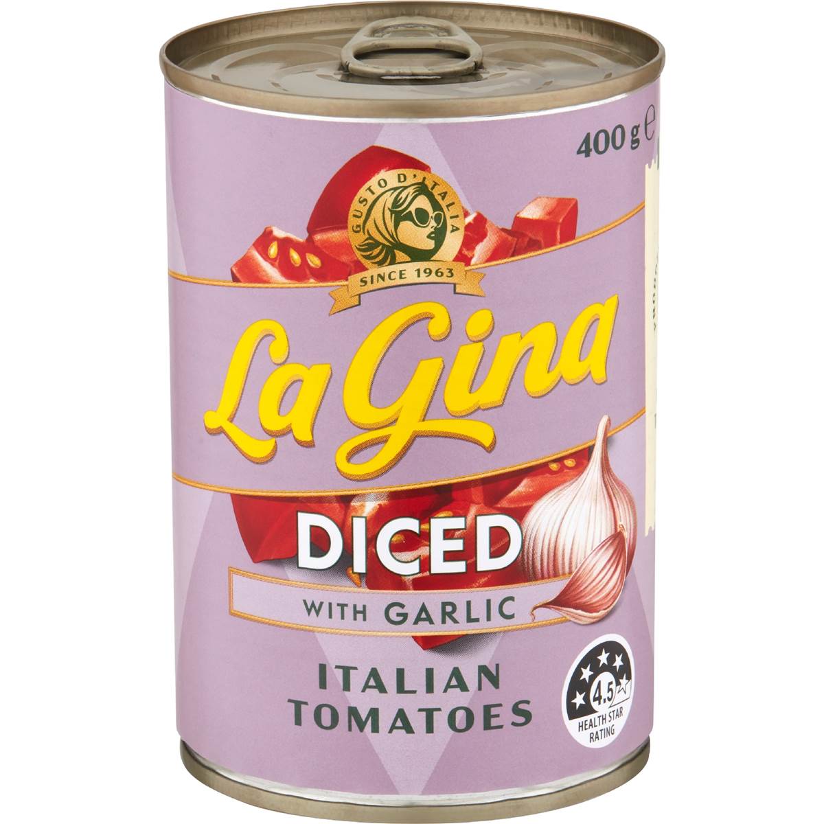 La Gina Finely Diced Tomatoes With Garlic