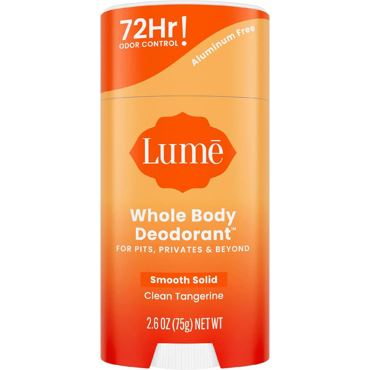 Lume Whole Body Deodorant Stick Clean Tangerine