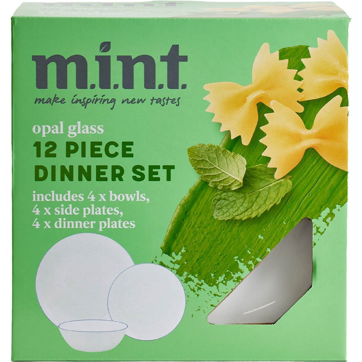 MINT Opal Glass Dinner Set