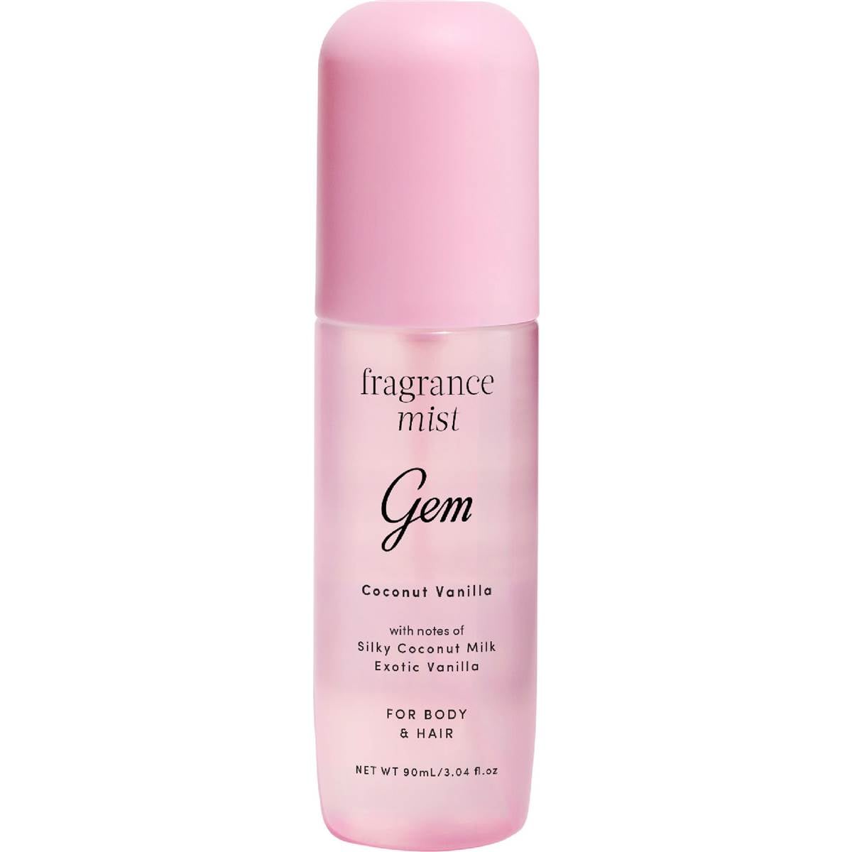 Gem Fragrance Body Mist Coconut Vanilla 90mL