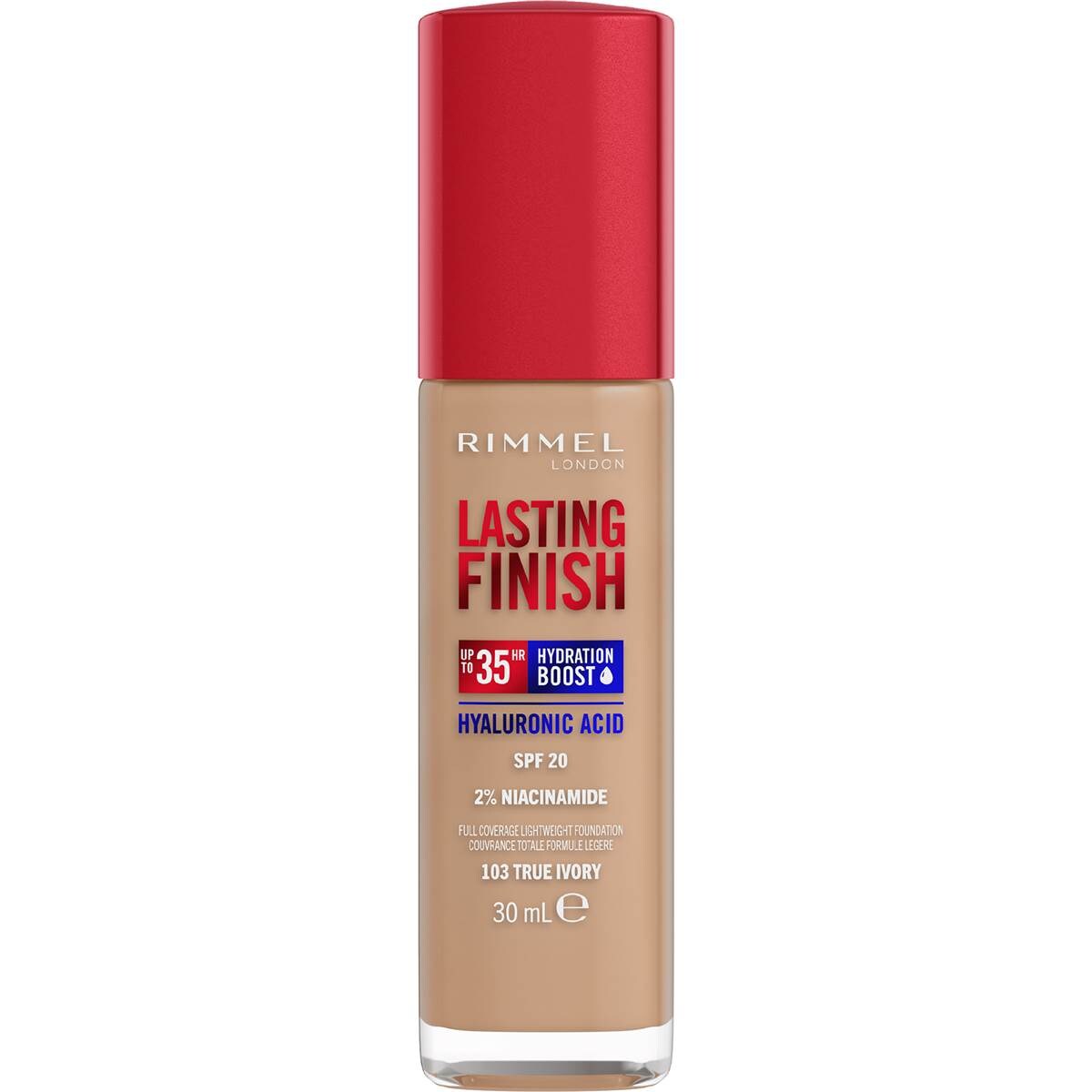 Rimmel London Lasting Finish Foundation True Ivory 30mL