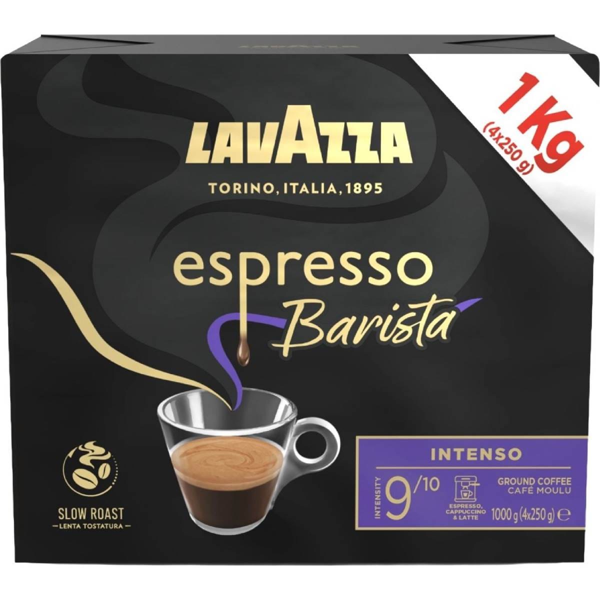 Lavazza Espresso Barista Intenso Ground Coffee 250g x 4 pack