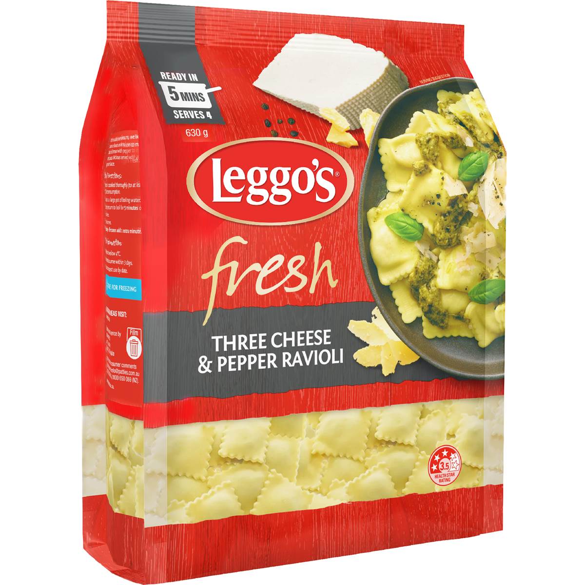 Leggo's Fresh Three Cheese & Pepper Ravioli