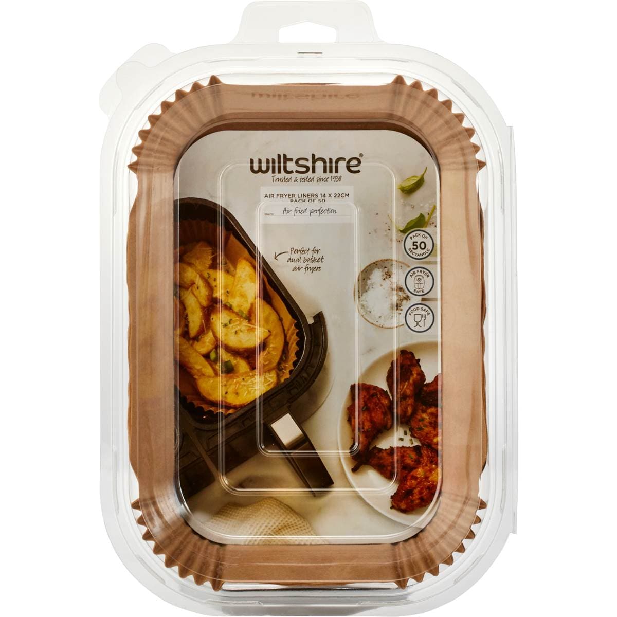 Wiltshire Steamer & Air Fryer Paper Liners 22cm Rectangle