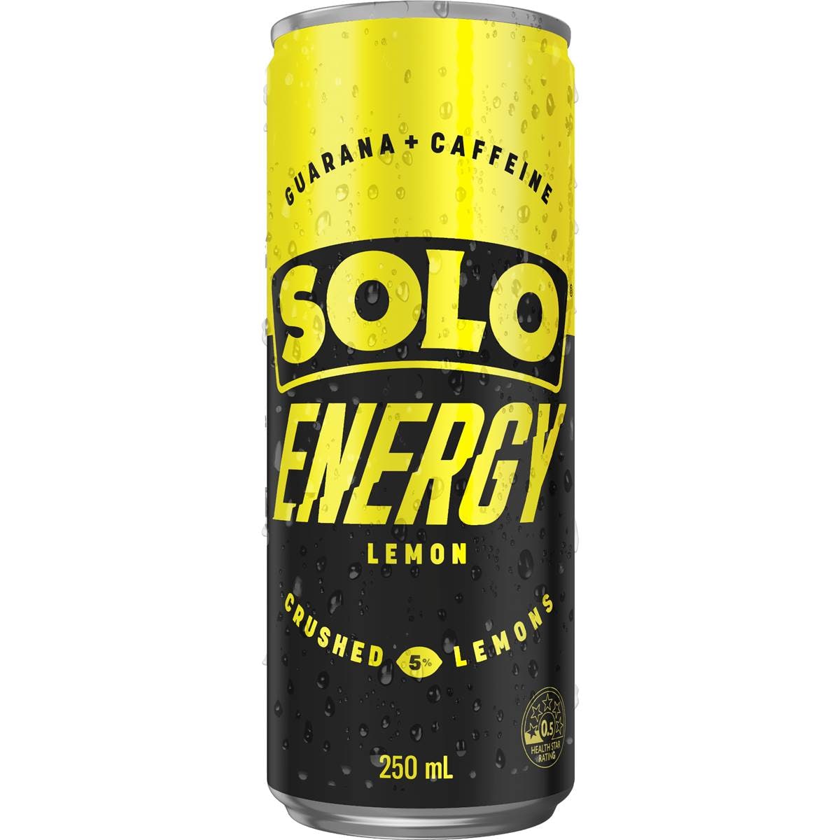 Solo Energy Drink Lemon Flavour Can 250mL