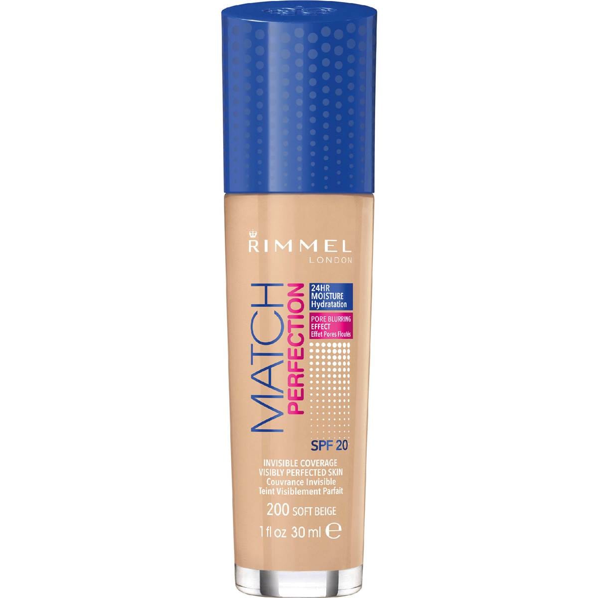 Rimmel London Match Perfection Foundation Soft Beige 30mL