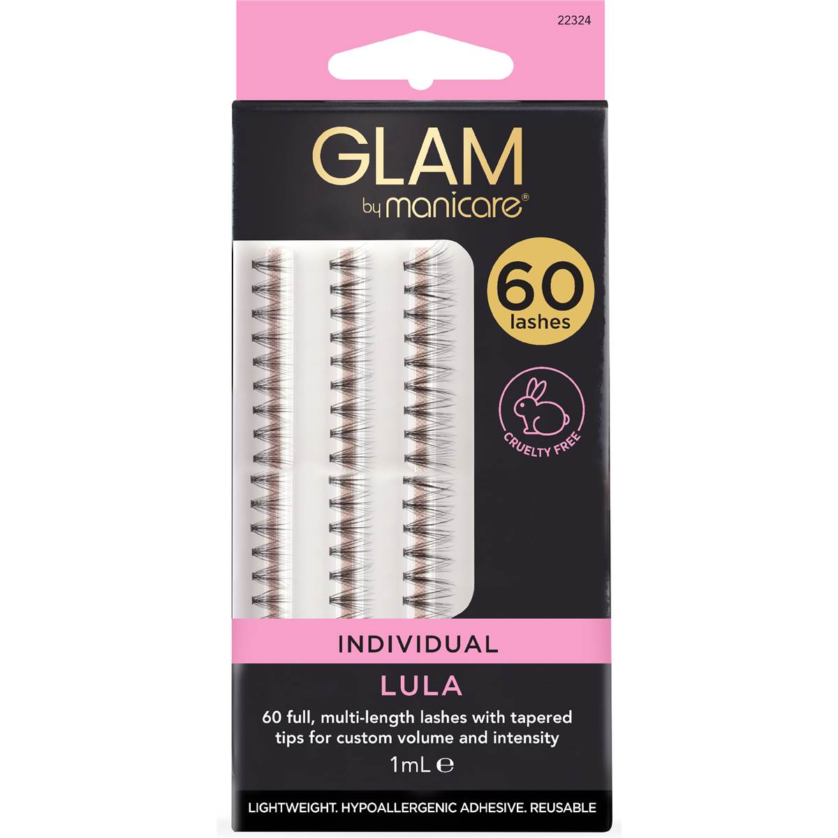 Glam by Manicare Individual Eyelashes Lula