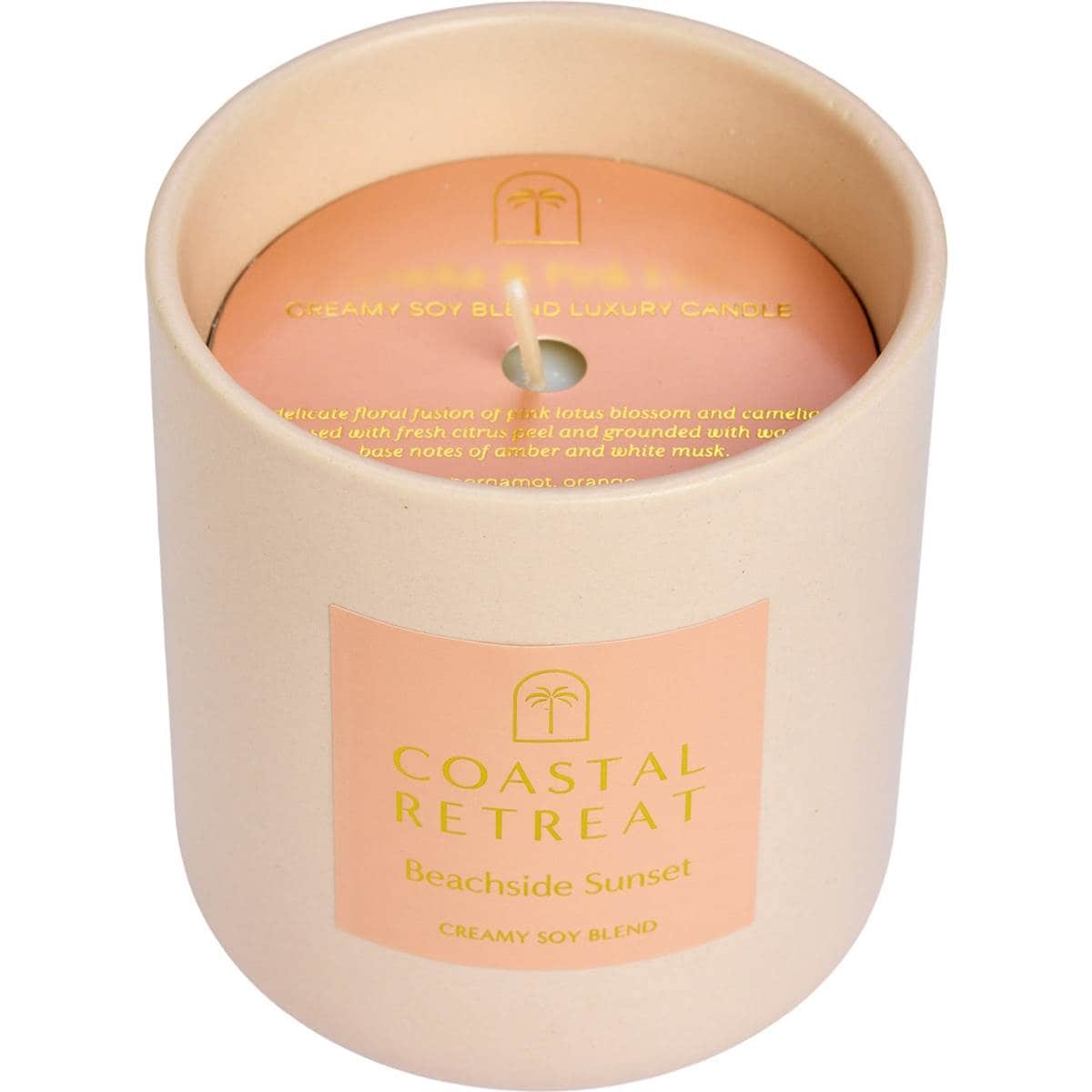 Coastal Retreat Soy Blend Luxury Candle Beachside Sunset 250g