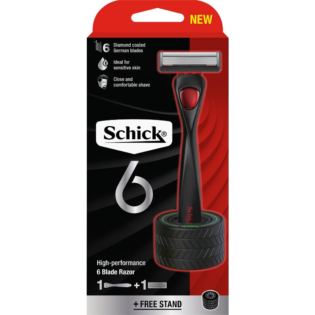 Schick 6 Blade Razor Kit each