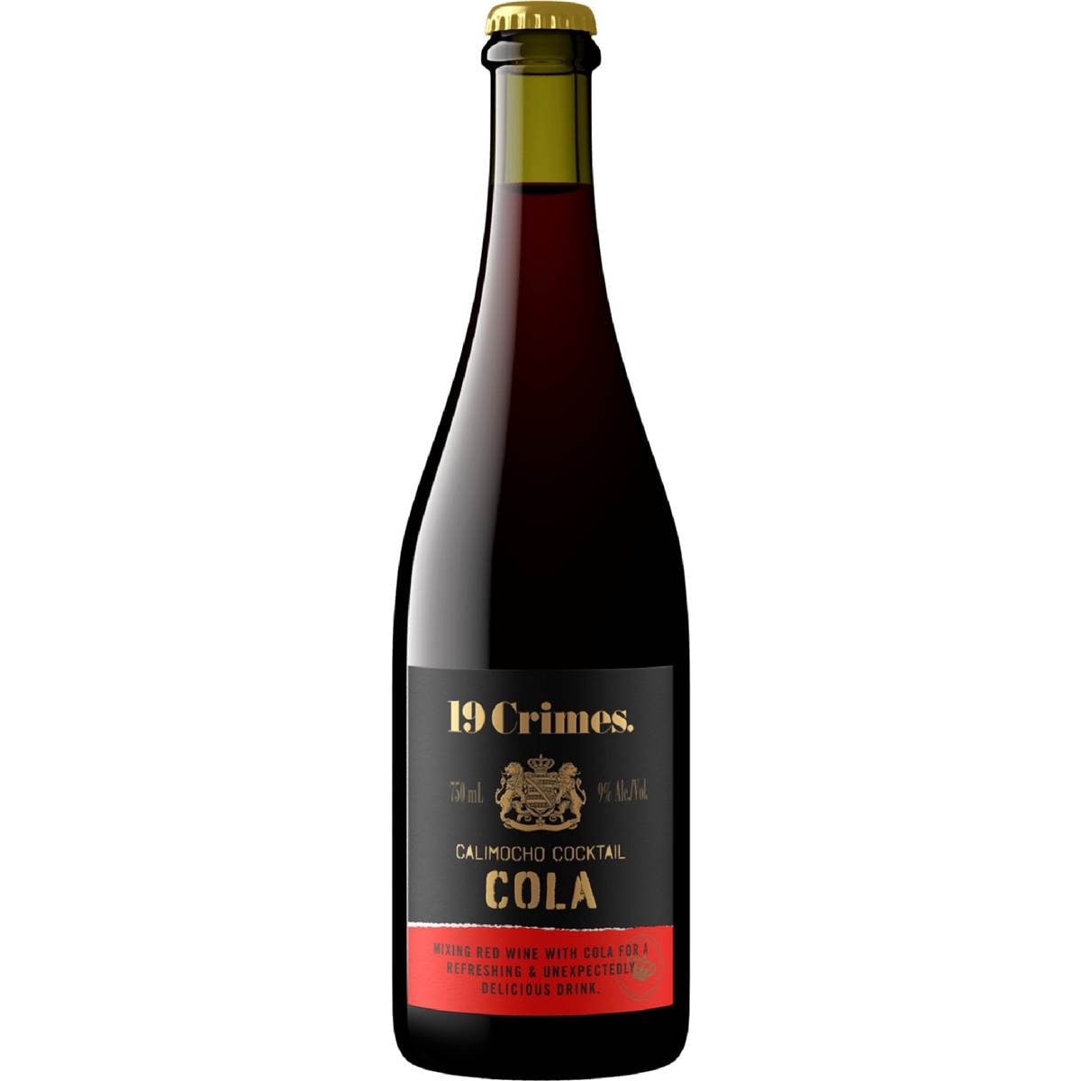 19 Crimes Calimocho Cocktail Cola Bottles 750mL