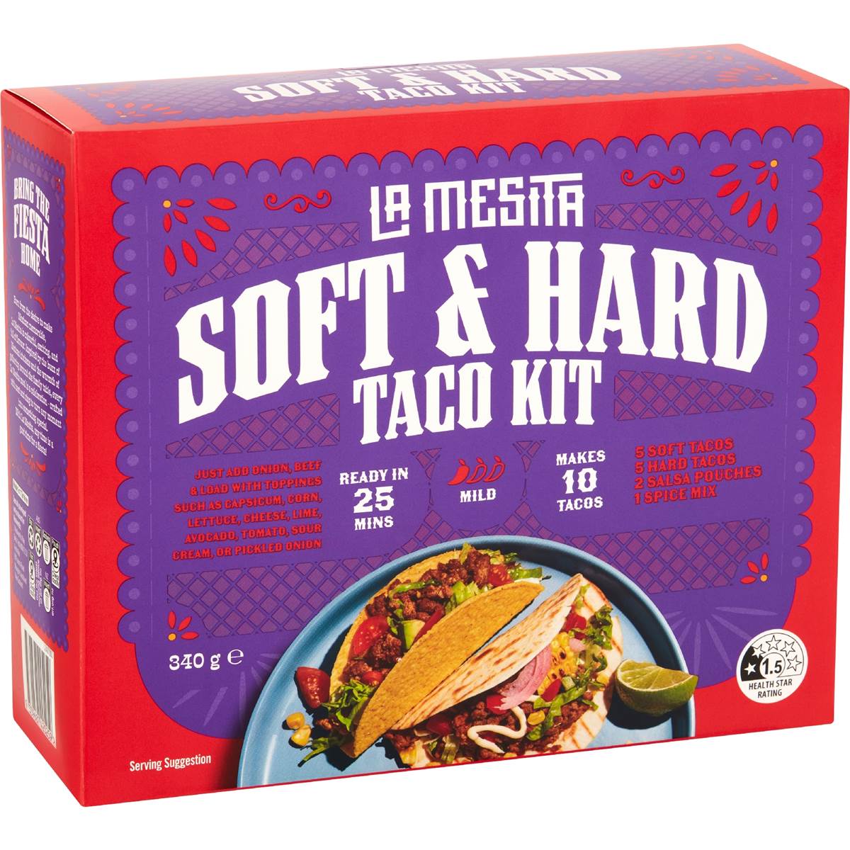La Mesita Soft & Hard Taco Kit 340g – Woolworths