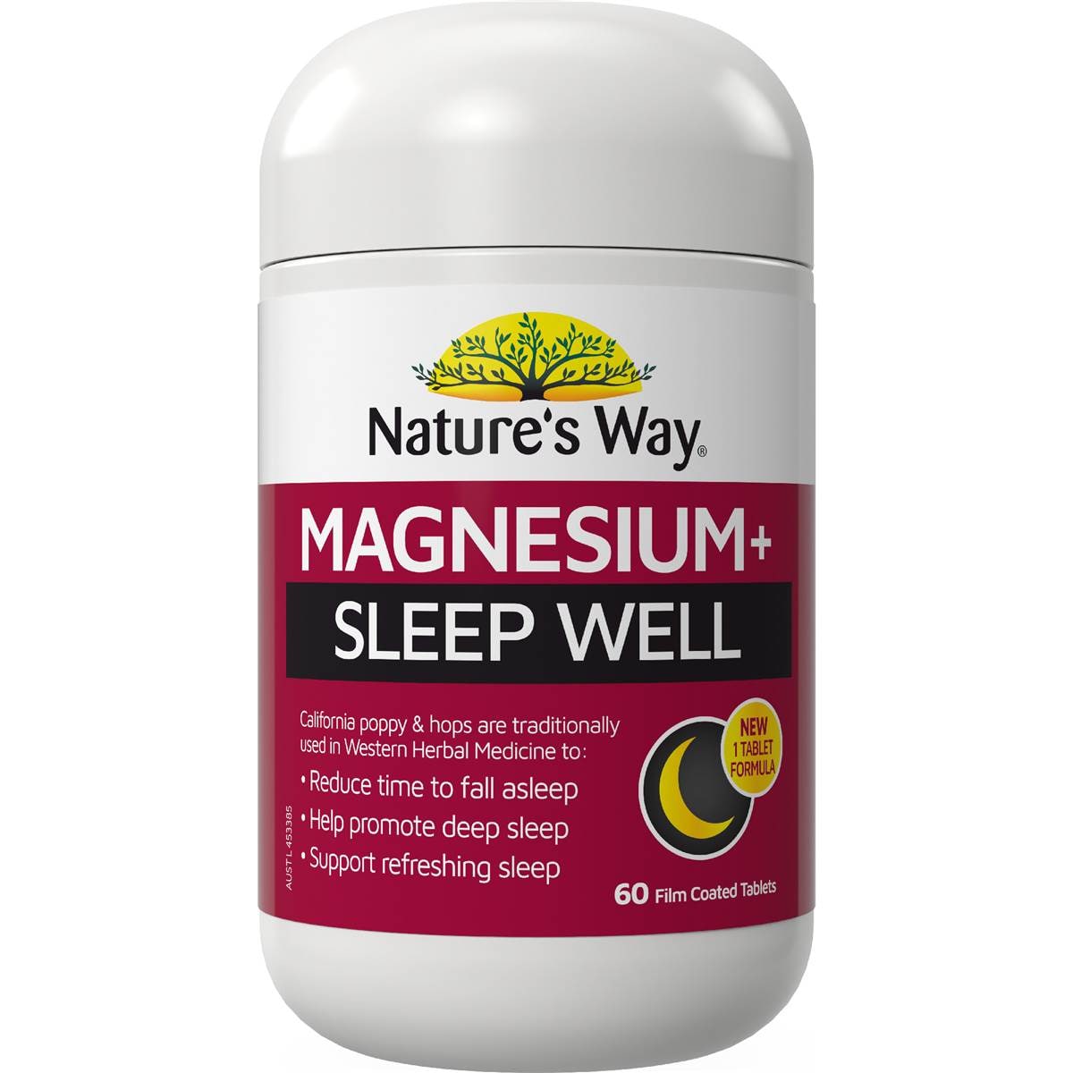Nature's Way Magnesium+ Sleep Well Tablets 60 pack