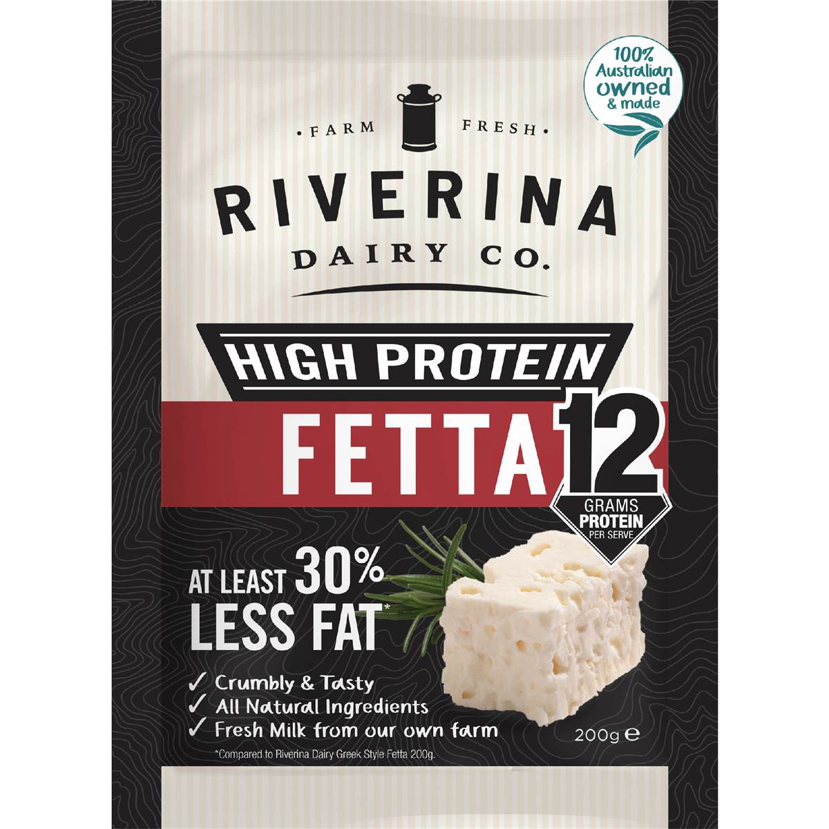 Riverina Dairy Co High Protein Fetta