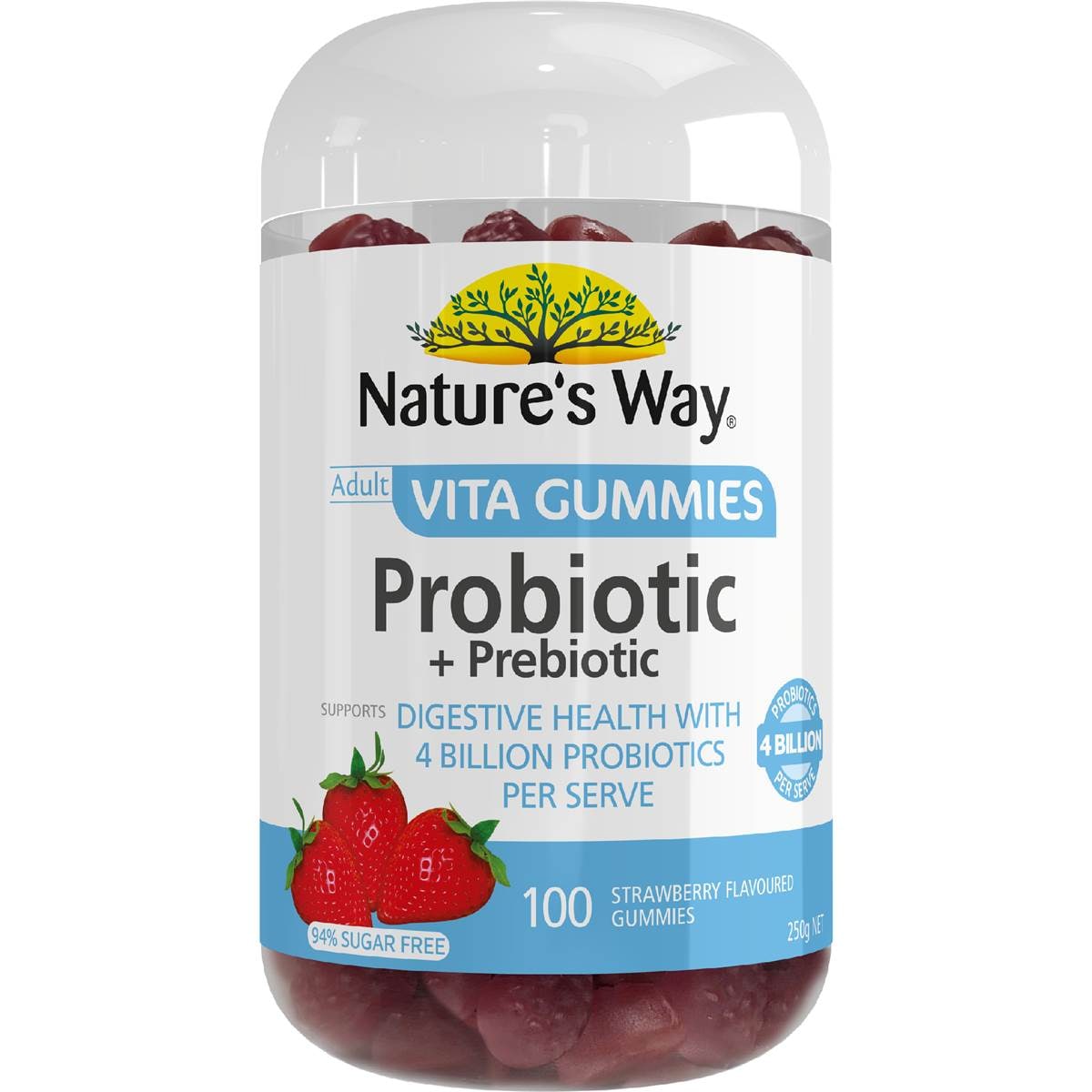 Nature's Way Adult Vita Gummies Probiotic & Prebiotic 100 pack
