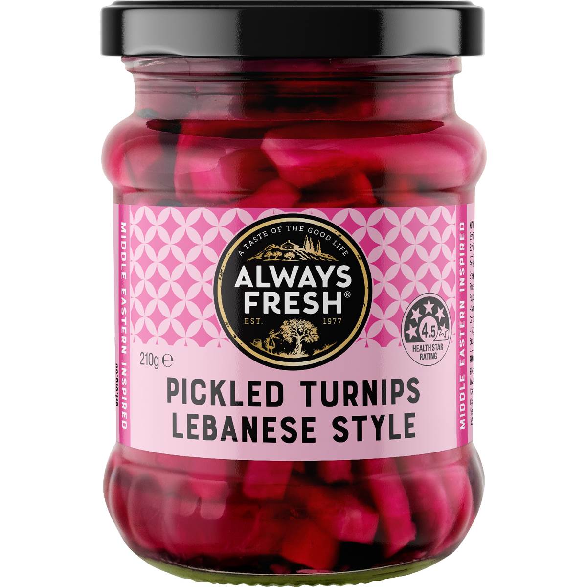 Always Fresh Pickled Turnips Lebanese Style 210g