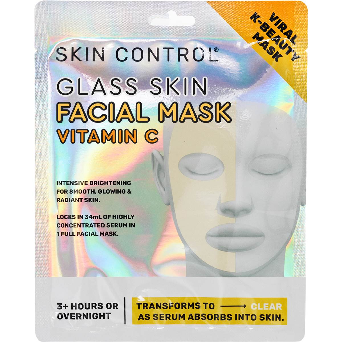 Skin Control Glass Skin Facial Mask Vitamin C each