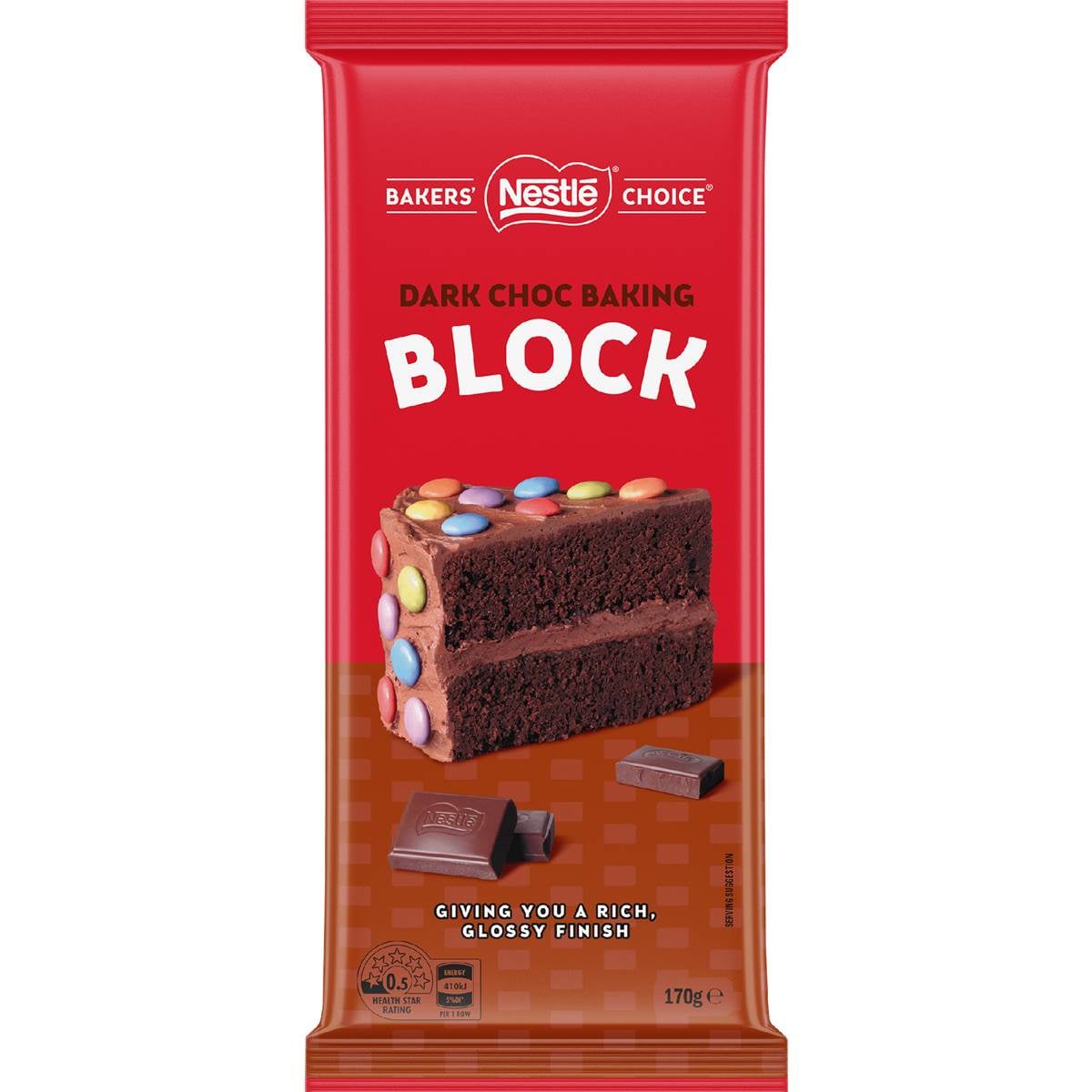 Nestle Baker's Choice Baking Block Dark Chocolate