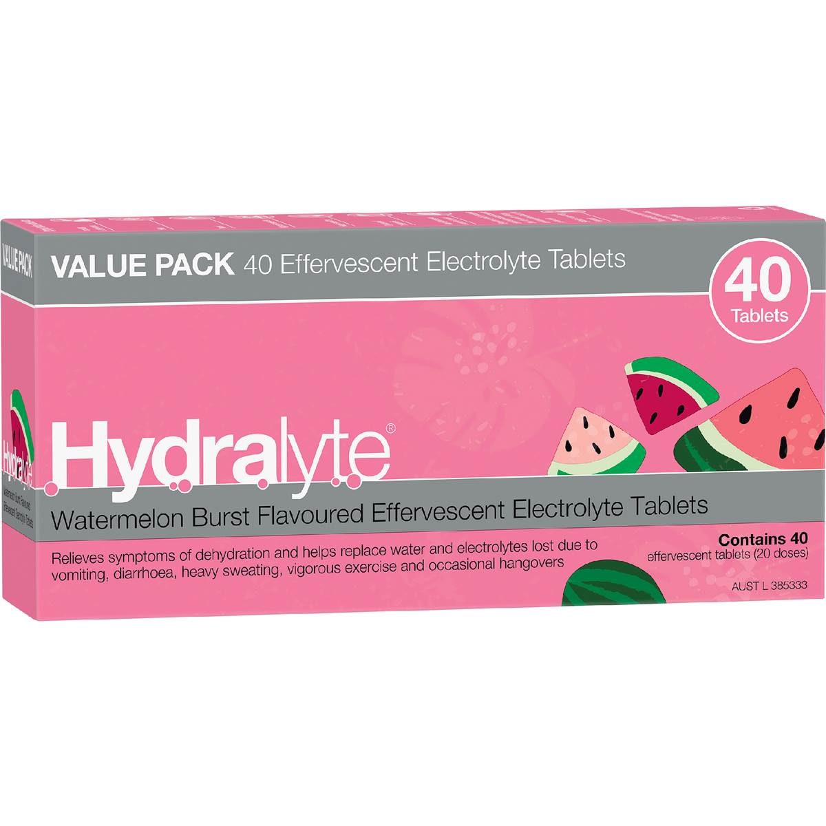 Hydralyte Electrolyte Tablets Watermelon Burst Flovoured