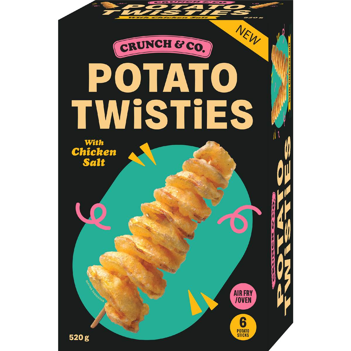 Crunch & Co Potato Twisties With Chicken Salt