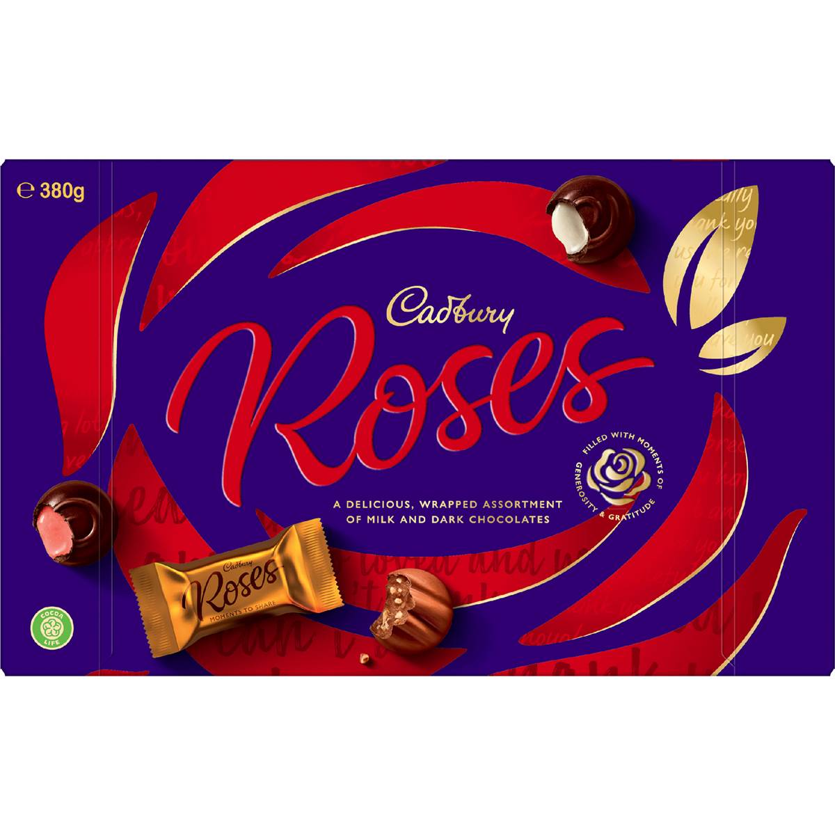 Cadbury Roses Chocolate Gift Box 380g