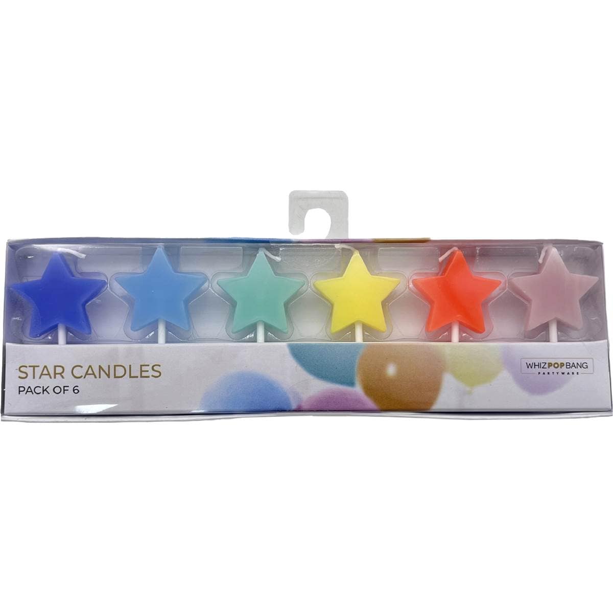 Whiz Pop Bang Star Candles Rainbow
