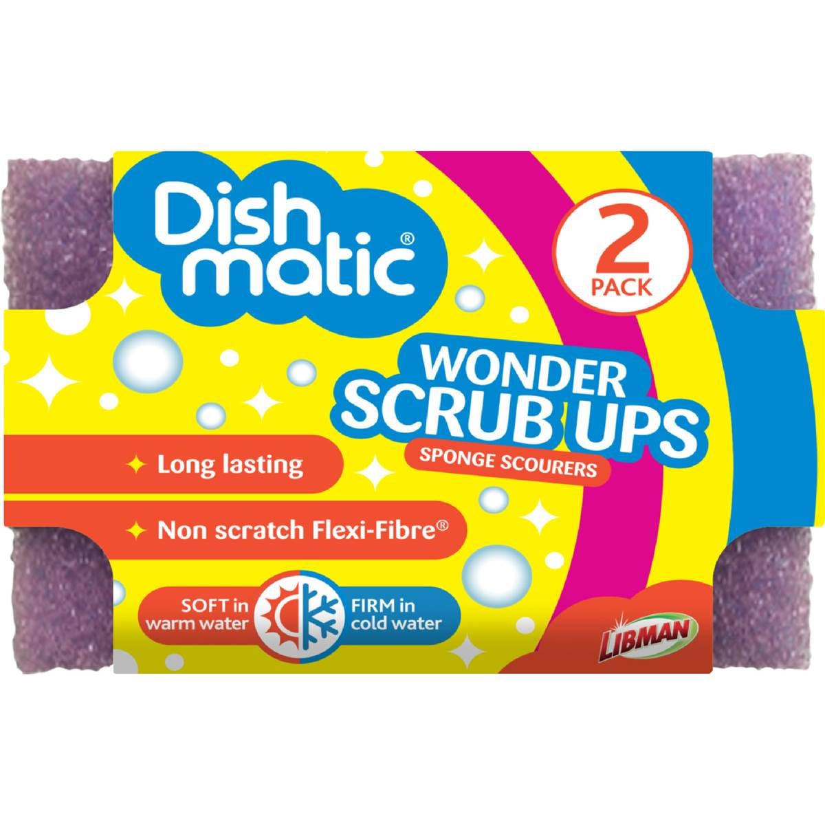 Dishmatic Wonder Scrub Ups Sponge Scourers