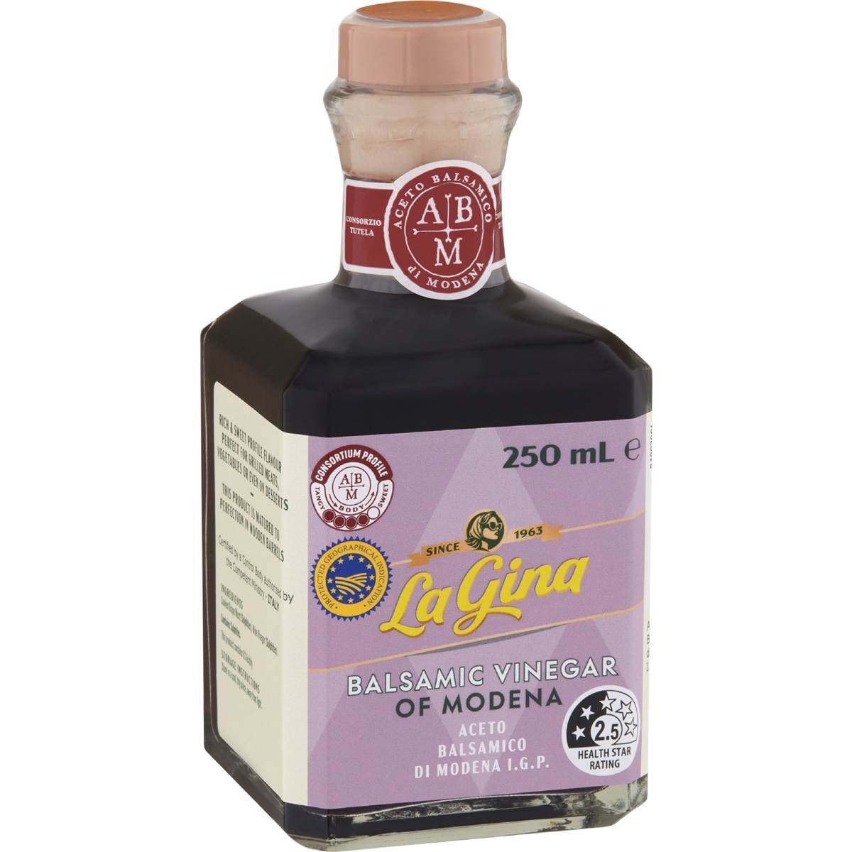 La Gina Balsamic Vinegar 4 Leaf 250mL