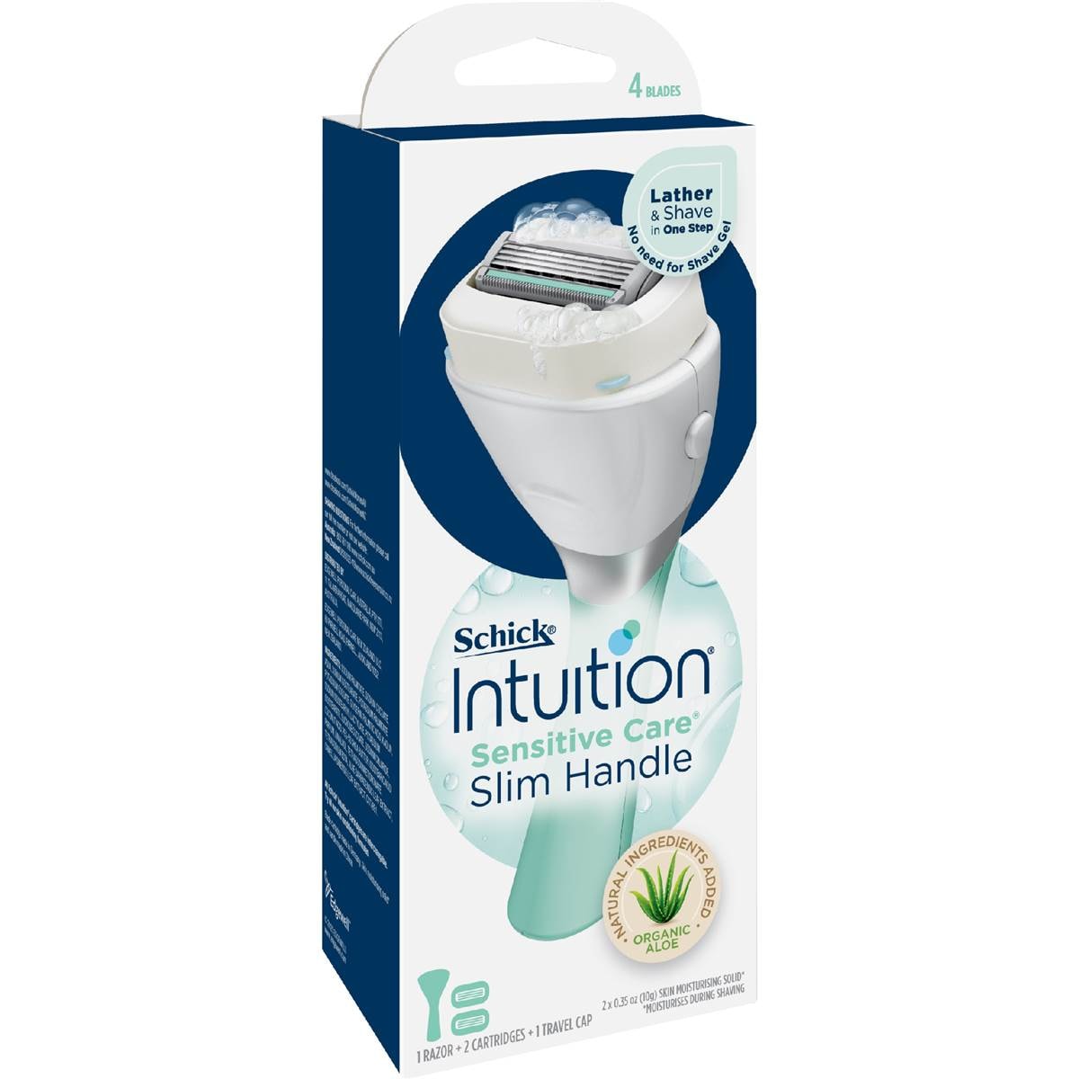 Schick Intuition Slim Handle Sensitive Care Kit each – Woolworths