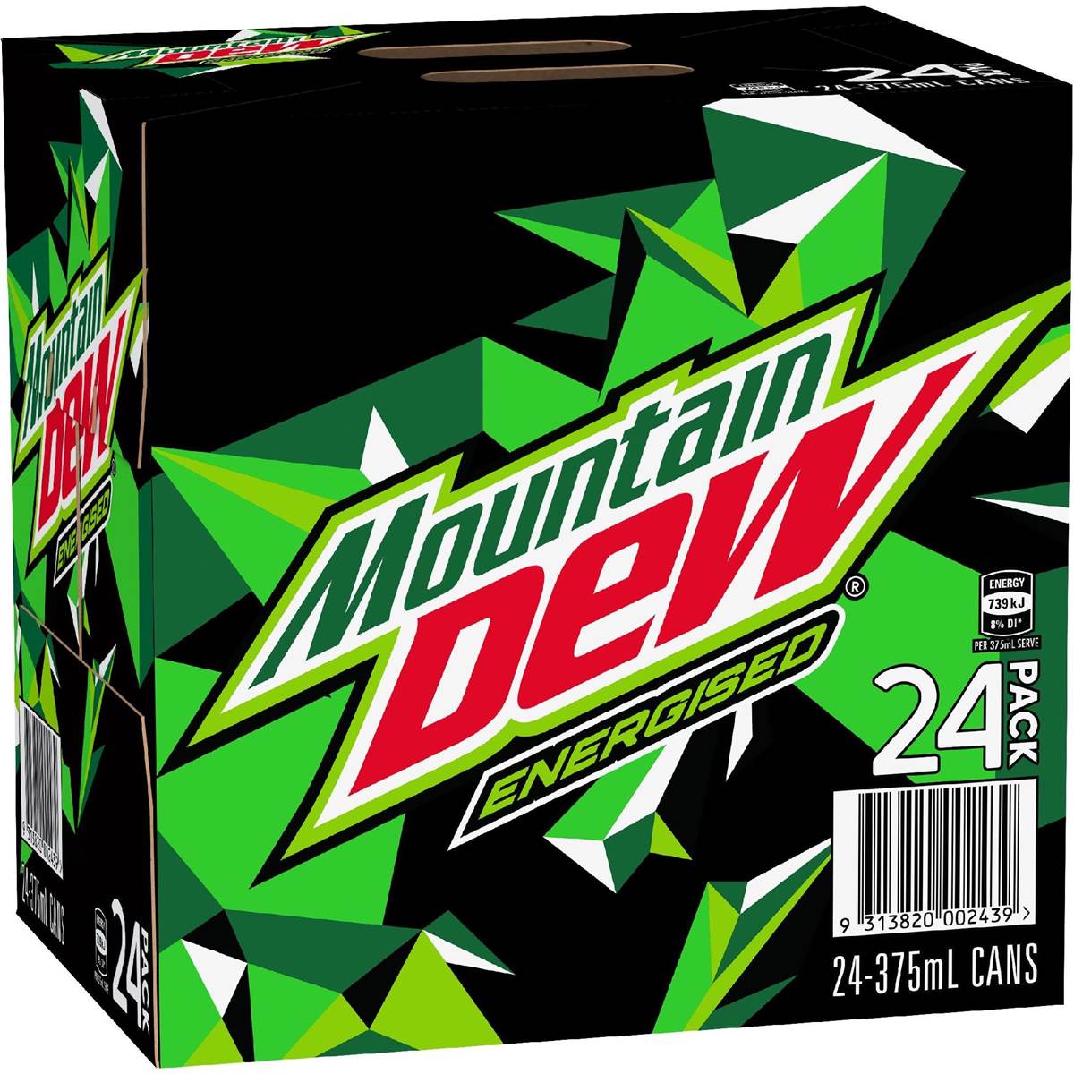 Mountain Dew Energised Soft Drink Cans