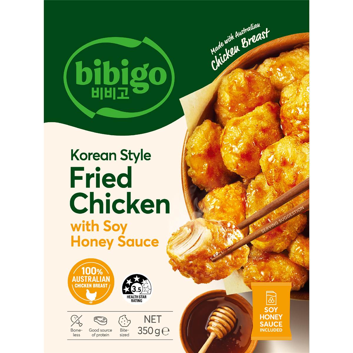 Bibigo Korean Style Fried Chicken With Soy Honey Sauce