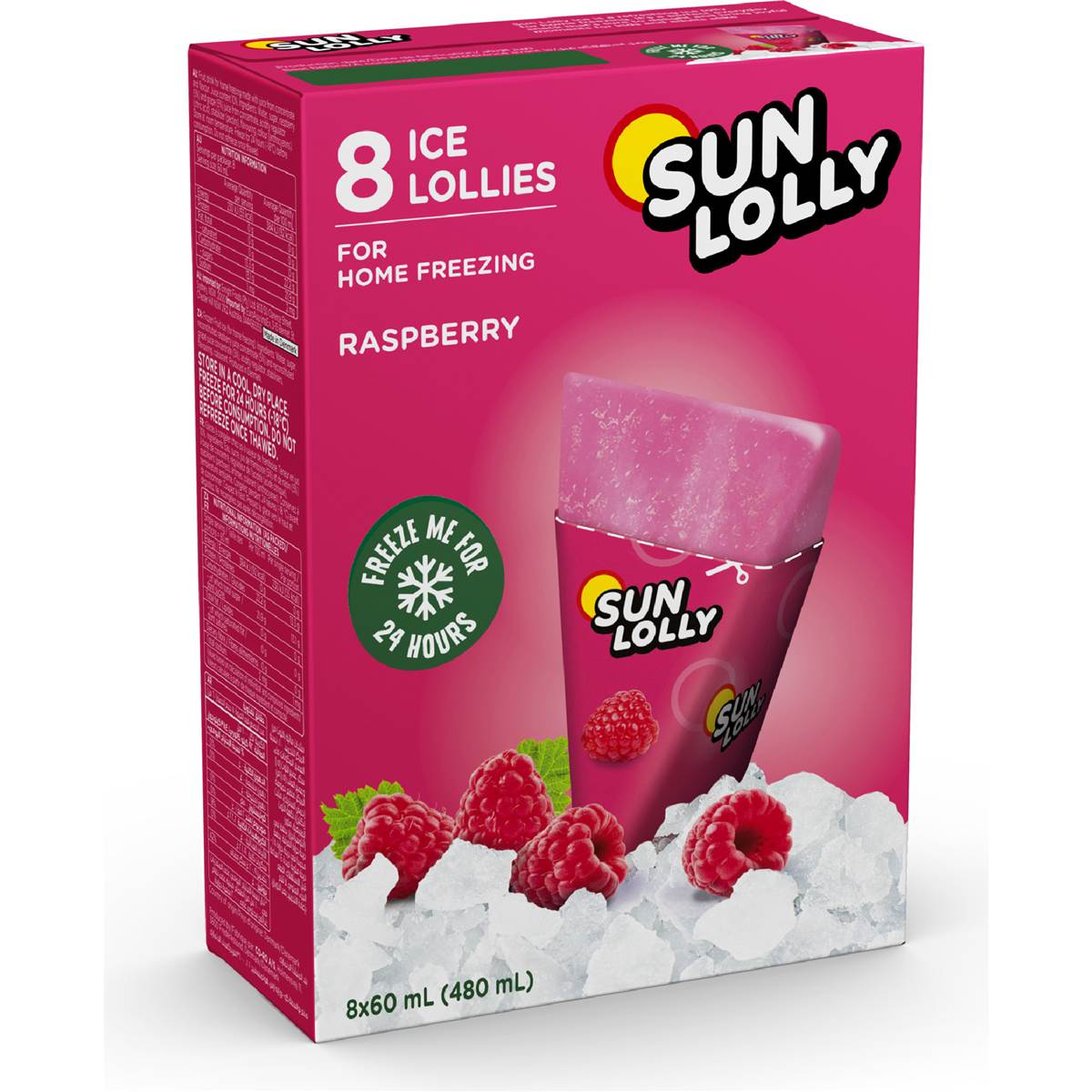 Sun Lolly Ice Lollies Raspberry