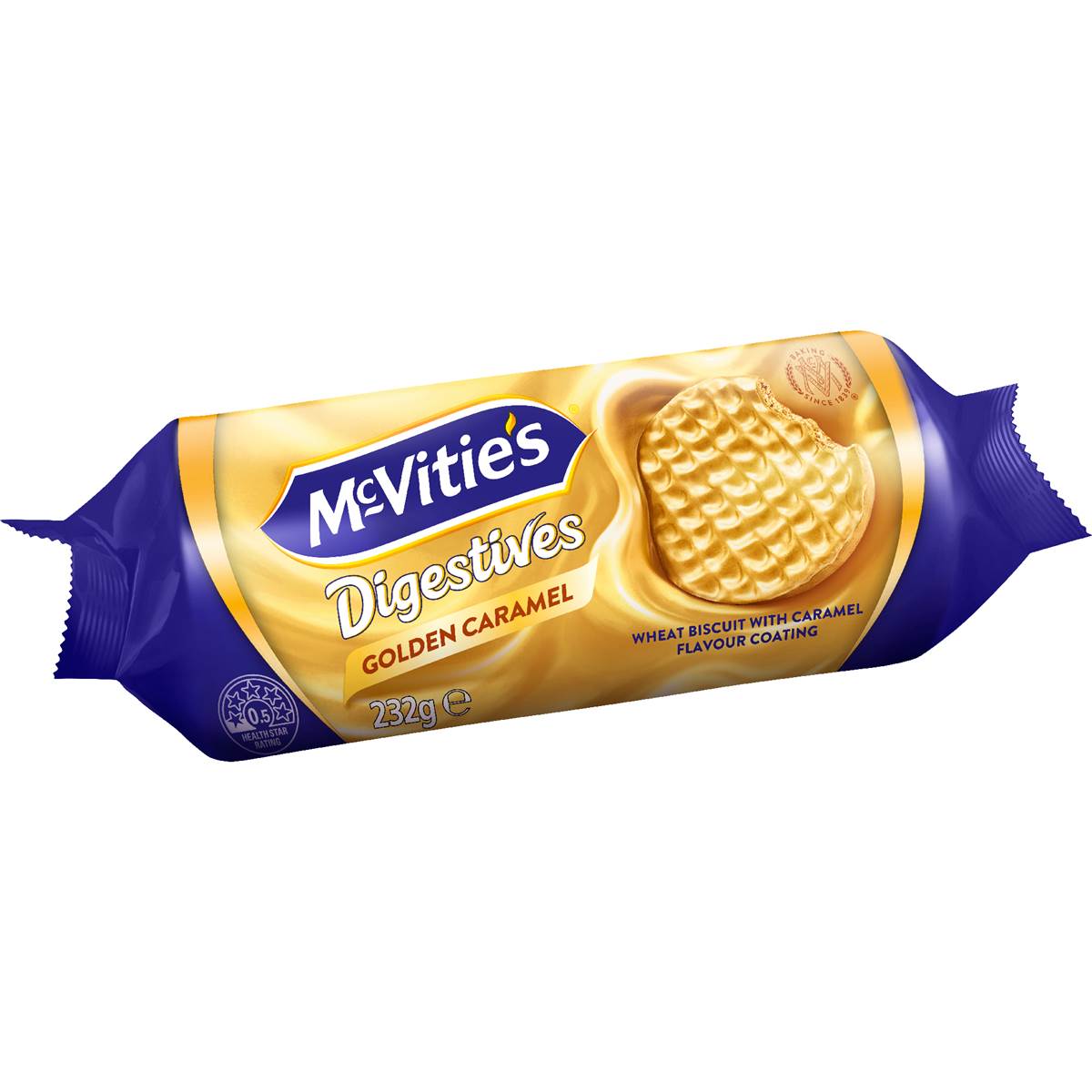 McVitie's Digestive Biscuits Golden Caramel 232g – Woolworths