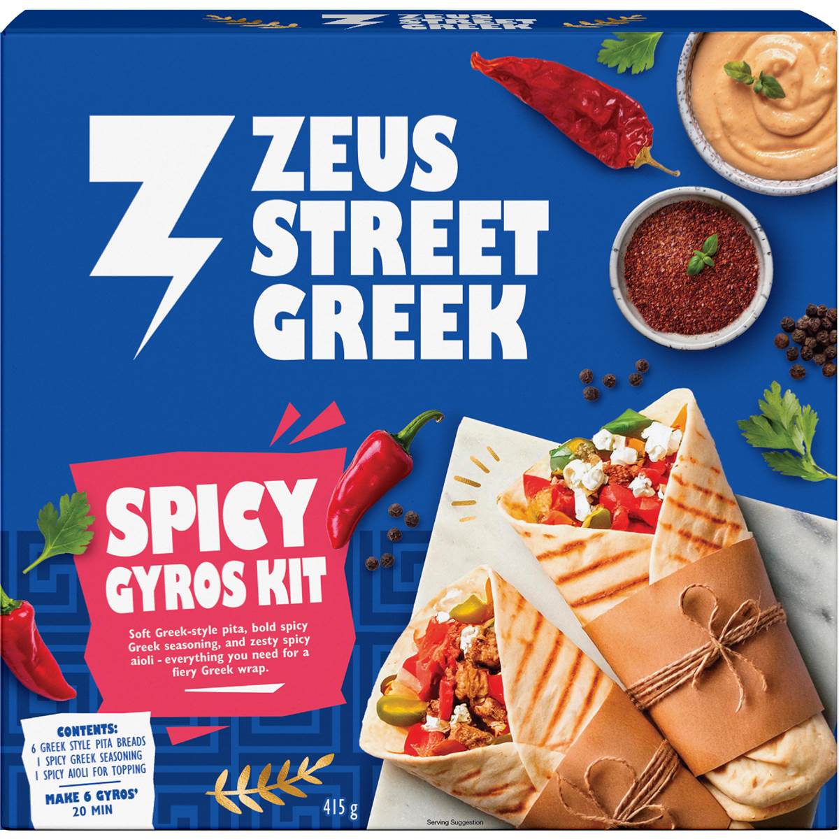 Zeus Street Greek Spicy Gyros Kit