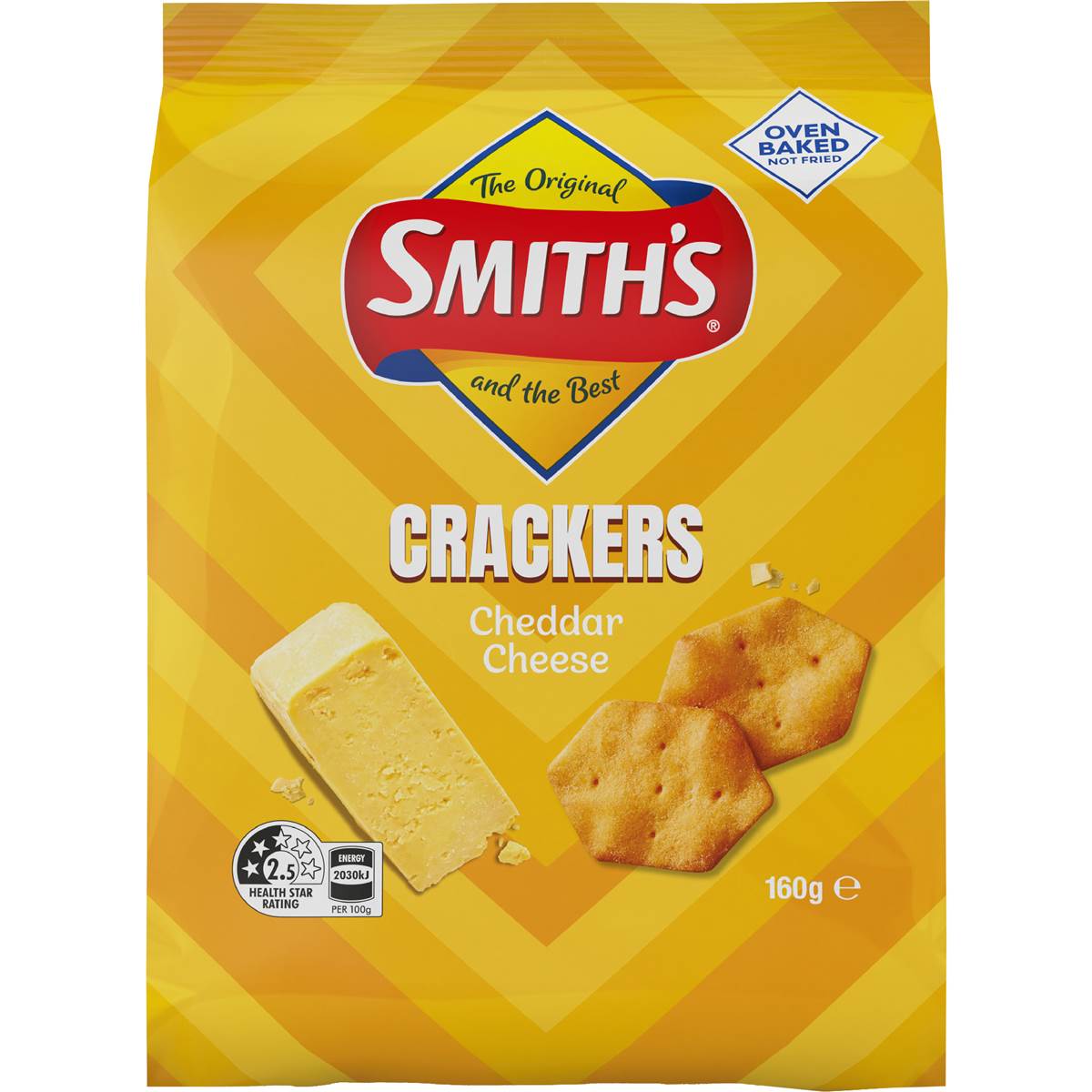 Smith's Crackers Cheddar Cheese Snack 160g