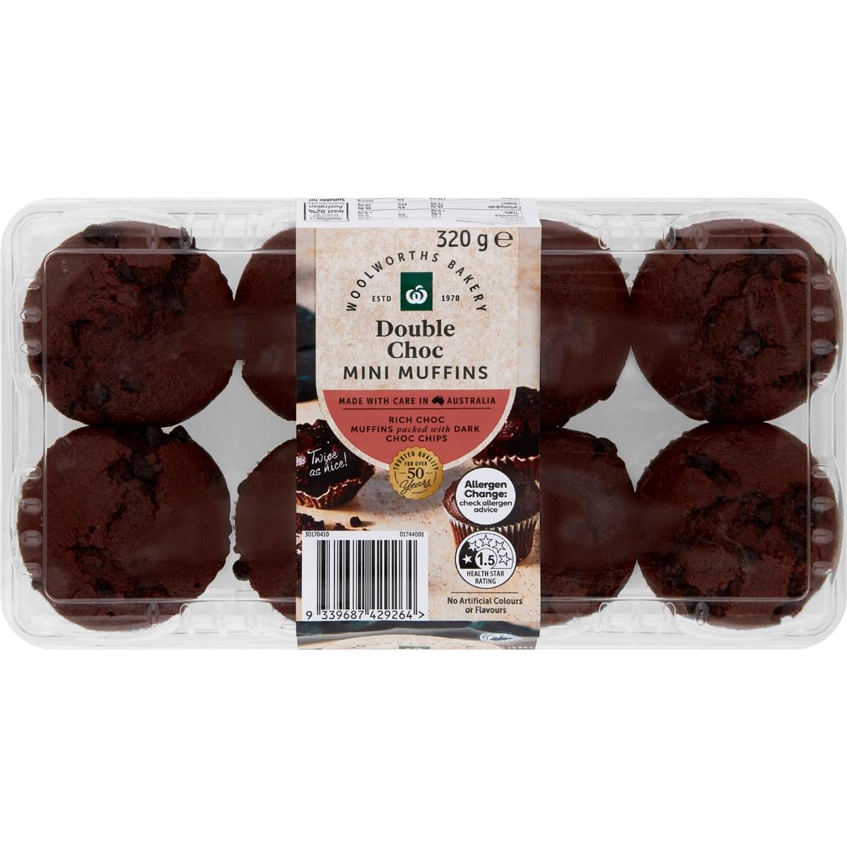 Woolworths Mini Double Choc Chip Muffin