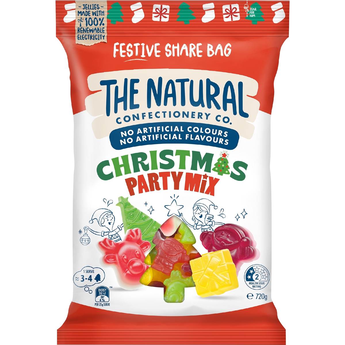 The Natural Confectionery Co. Christmas Party Mix